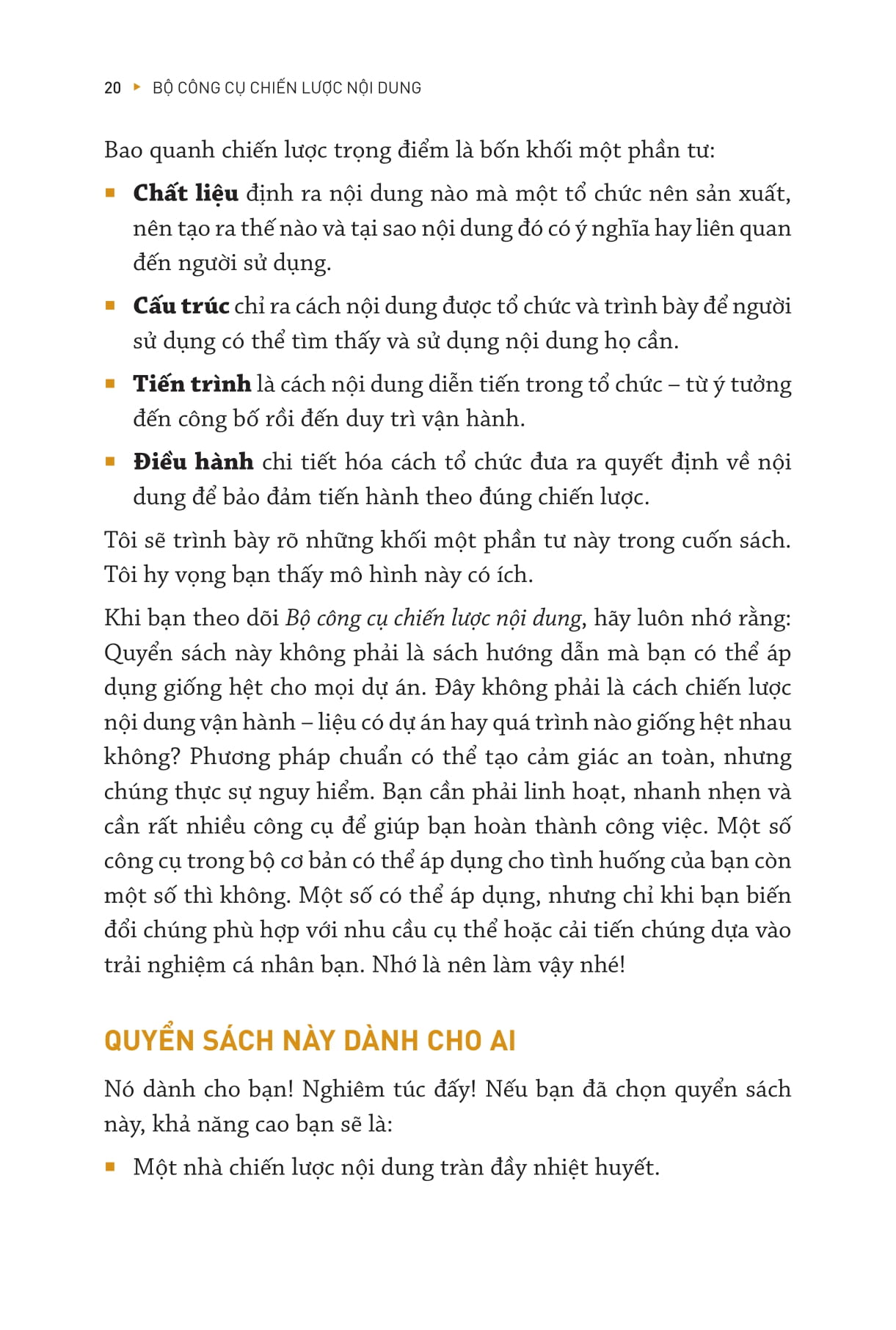 bộ công cụ chiến lược nội dung