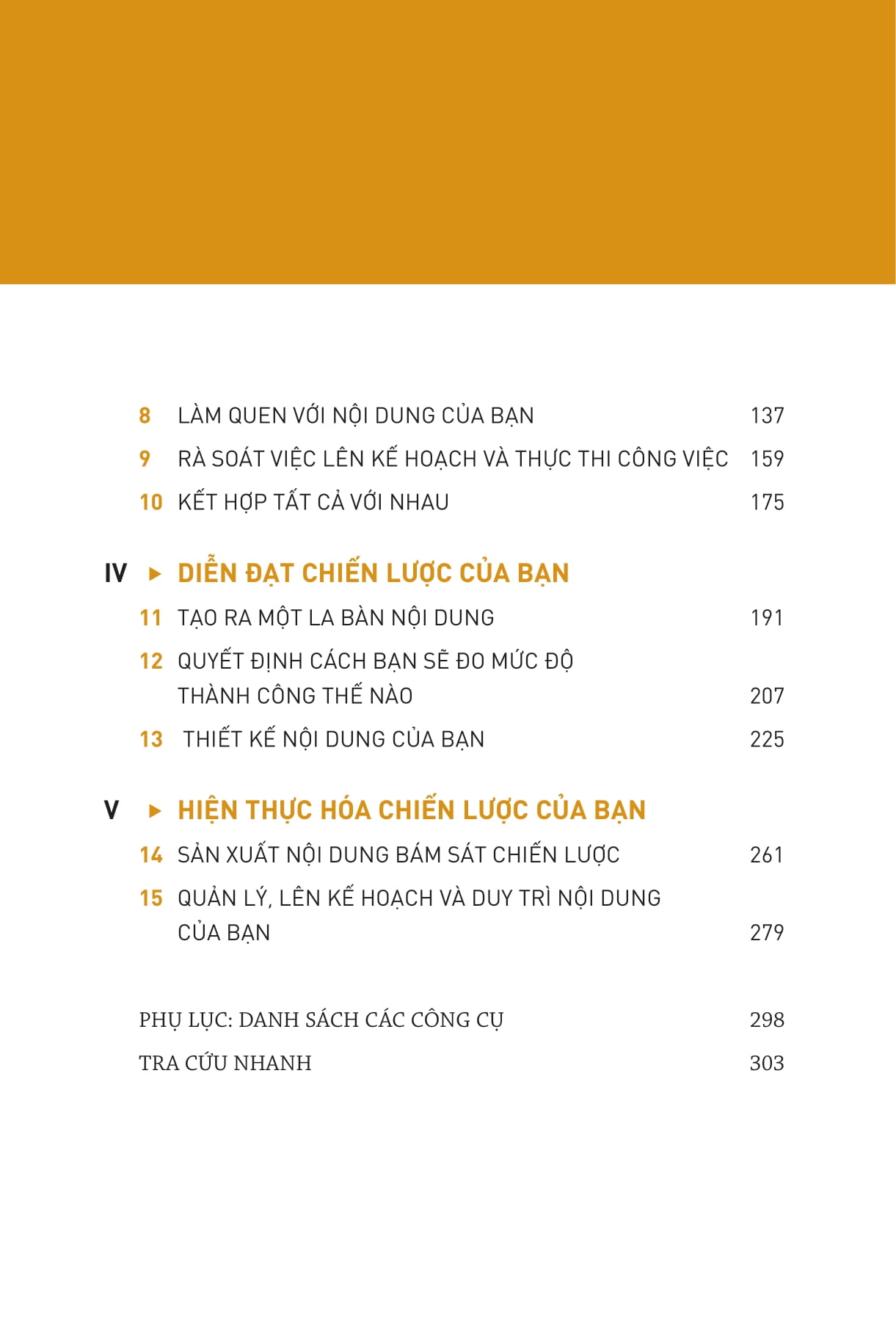 bộ công cụ chiến lược nội dung