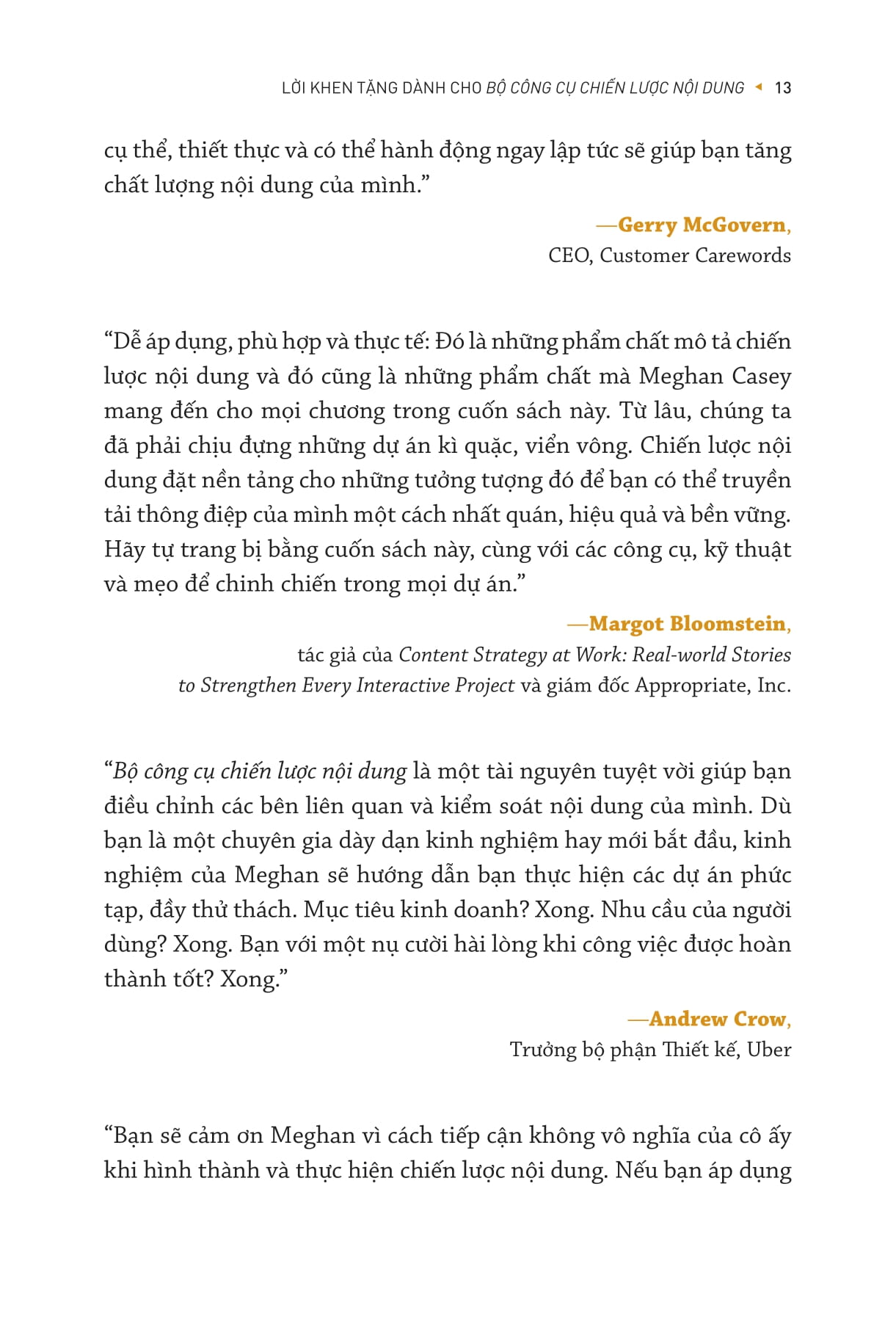 bộ công cụ chiến lược nội dung