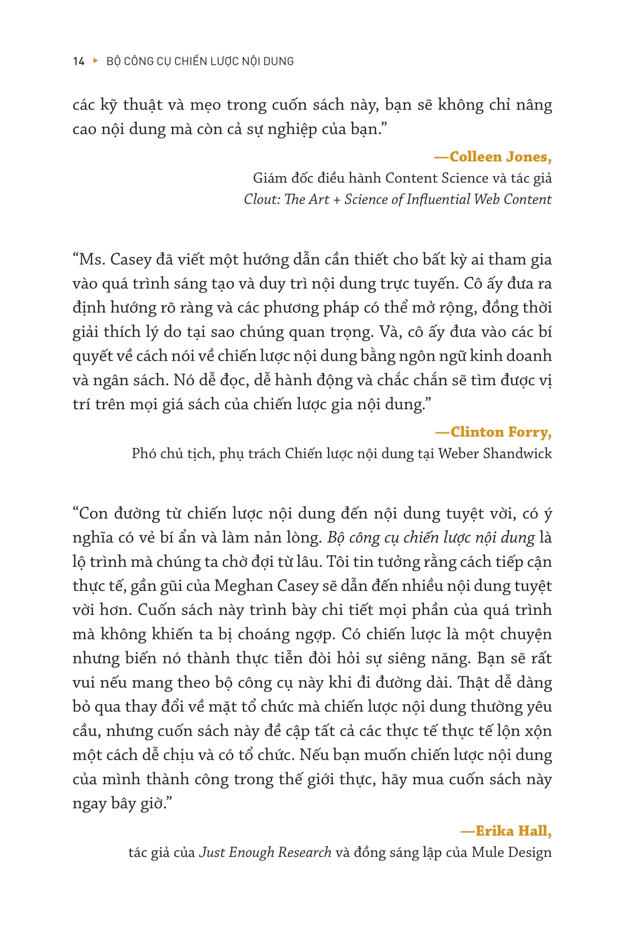 bộ công cụ chiến lược nội dung