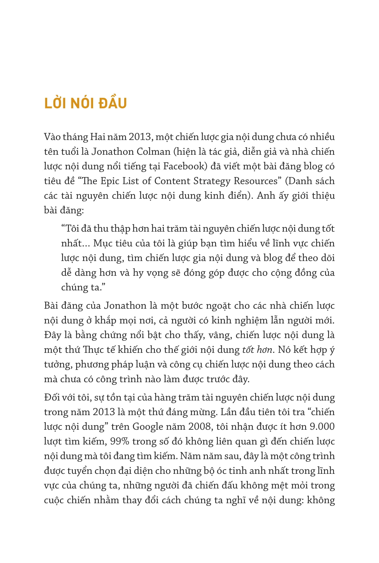 bộ công cụ chiến lược nội dung