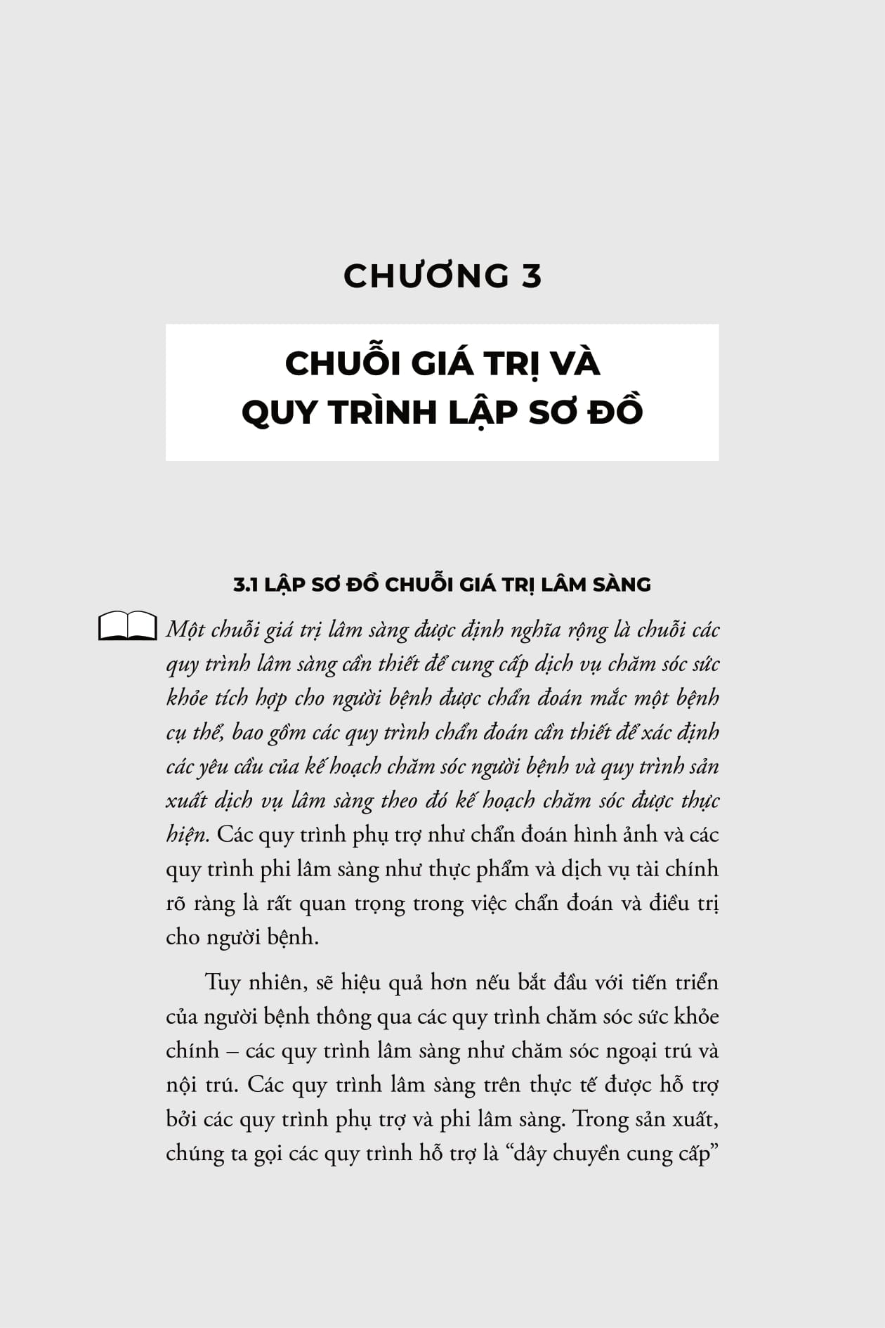 bộ công cụ tinh gọn trong y tế - lập sơ đồ chuỗi giá trị lâm sàng