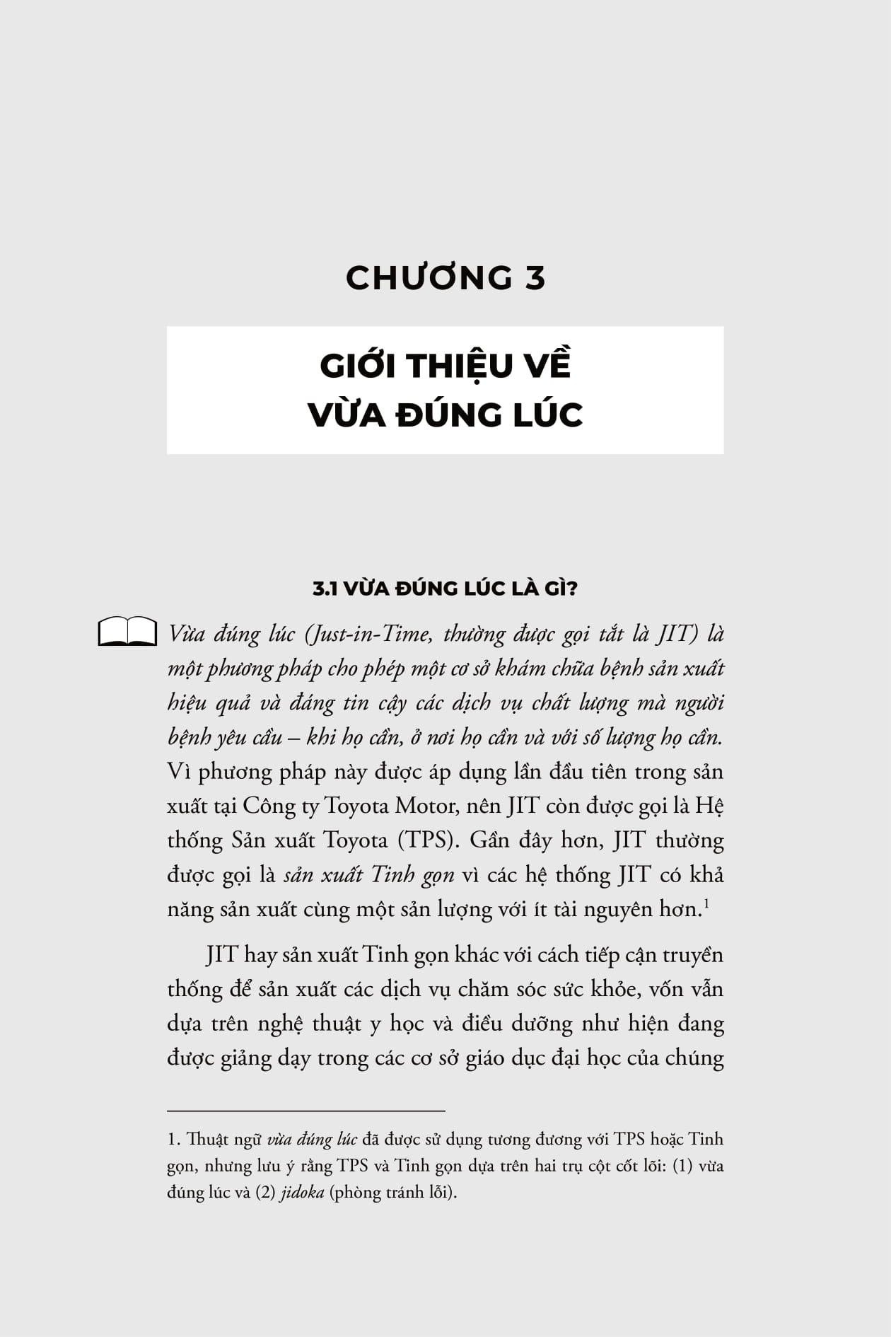 bộ công cụ tinh gọn trong y tế - phương pháp vừa đúng lúc