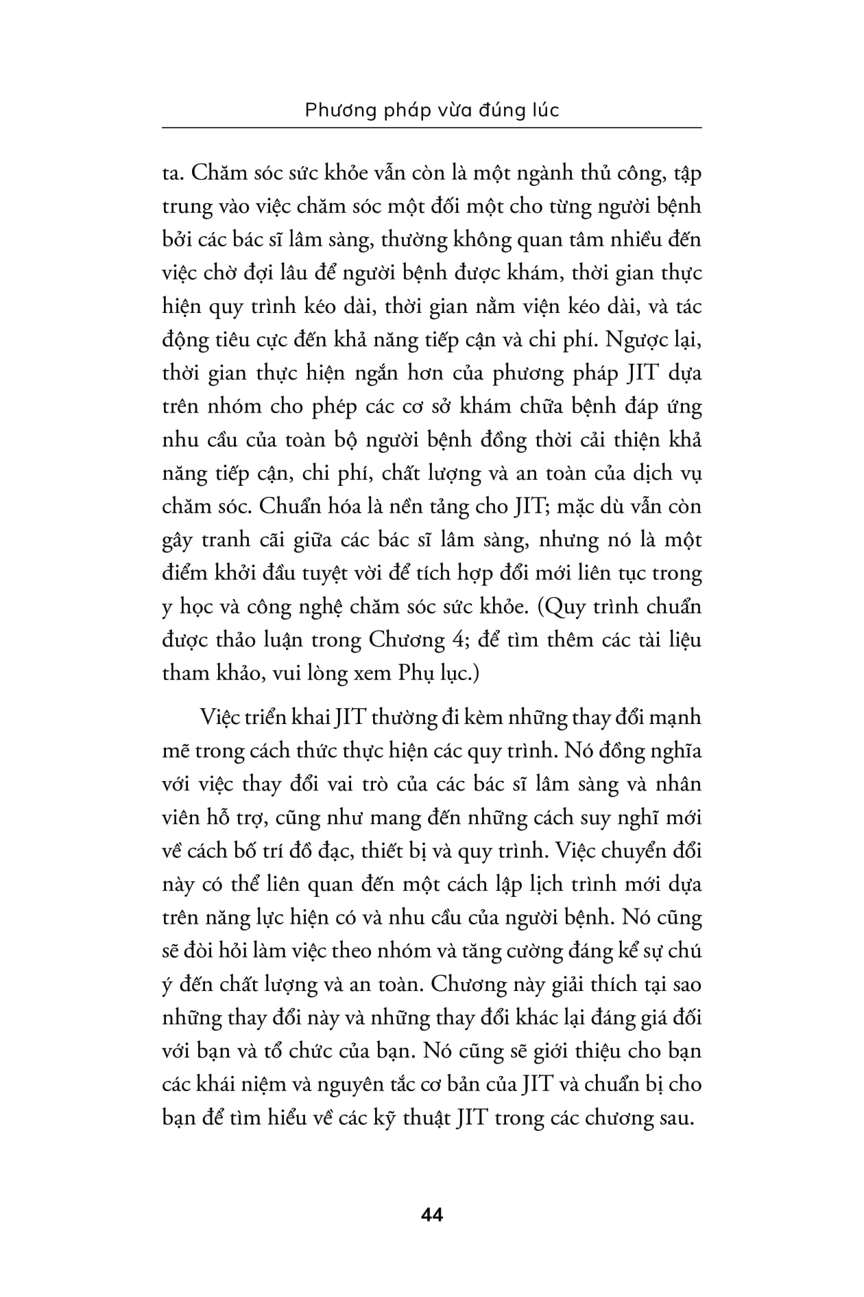 bộ công cụ tinh gọn trong y tế - phương pháp vừa đúng lúc