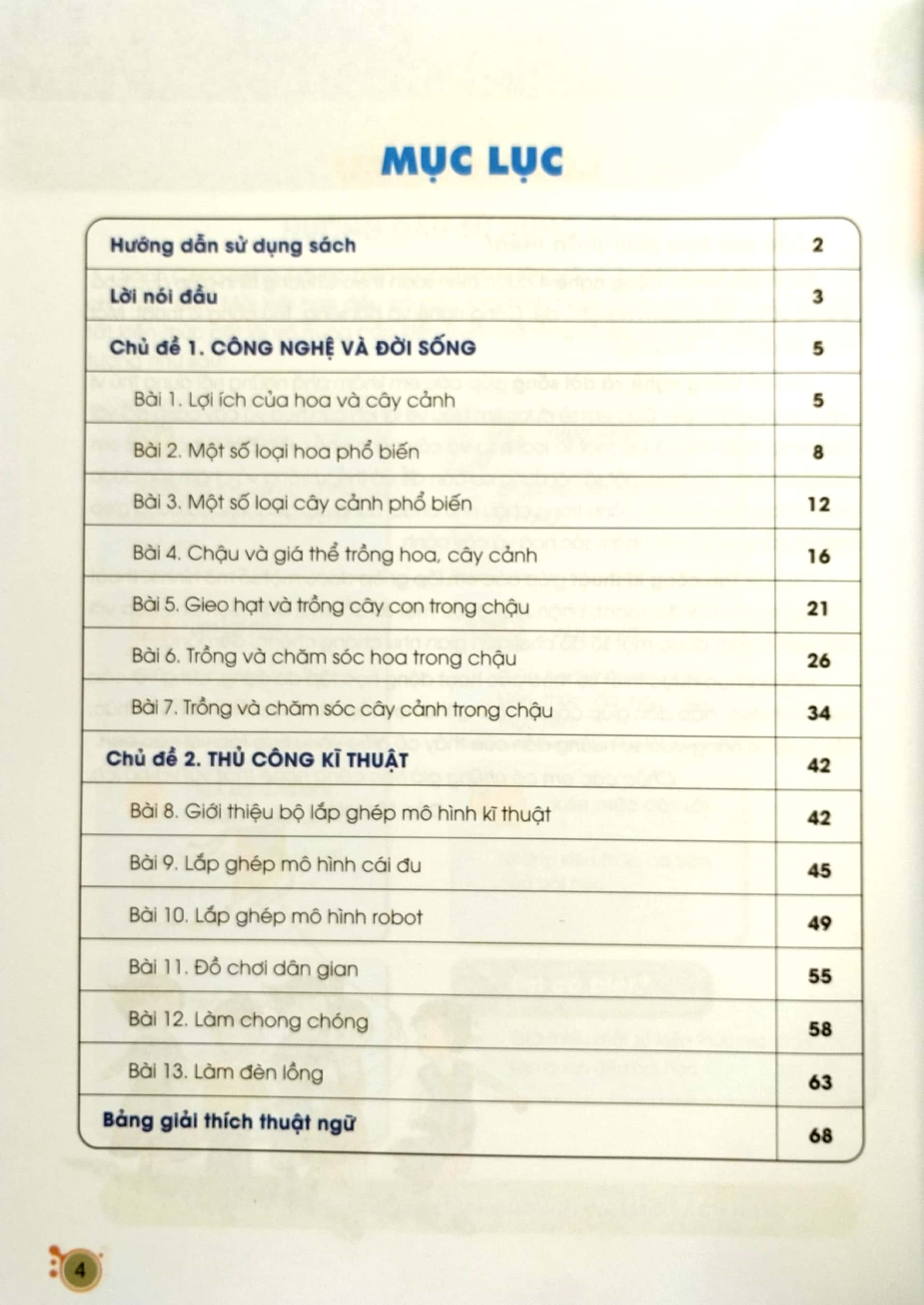 bộ công nghệ 4 (cánh diều) (chuẩn)