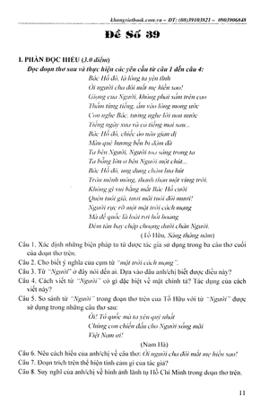 bộ công phá 99 đề thi thpt quốc gia bộ đề thi mới nhất ngữ văn - tập 2