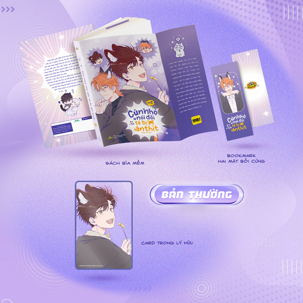 Bo
Cun Nho Noi Doi Se Bi An Thit - Tap 2 - Tang Kem Bookmark 2 Mat + Card Trong Suot Ly Huu