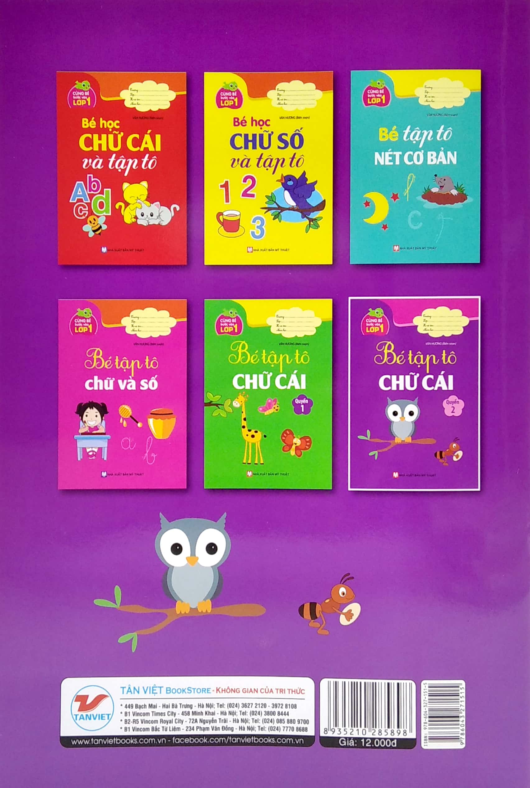 bộ cùng bé bước vào lớp 1 - bé tập tô chữ cái - quyển 2