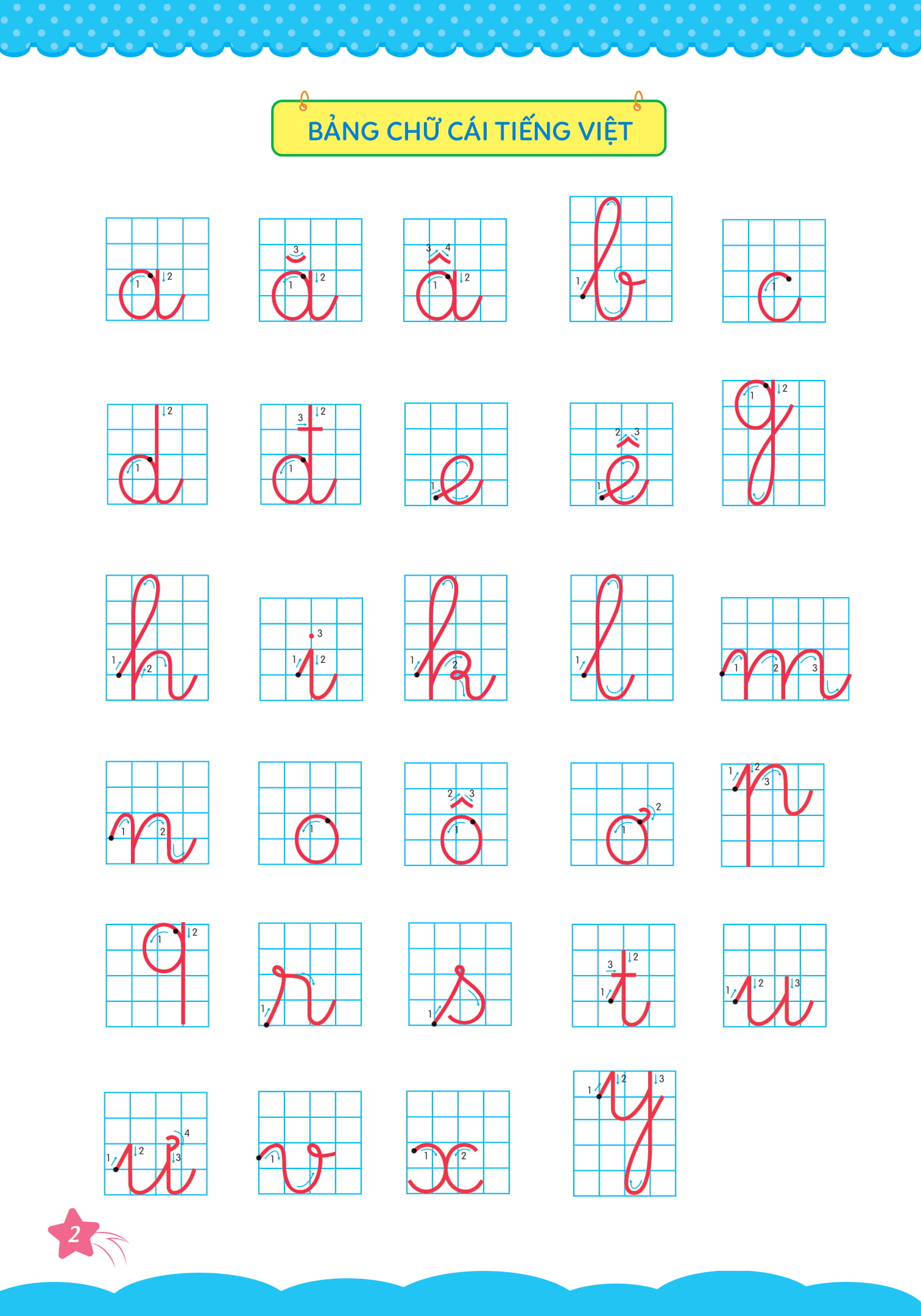 bộ cùng khủng long học nét cơ bản quyển 3 (chữ cái đầu tiên) bé gái