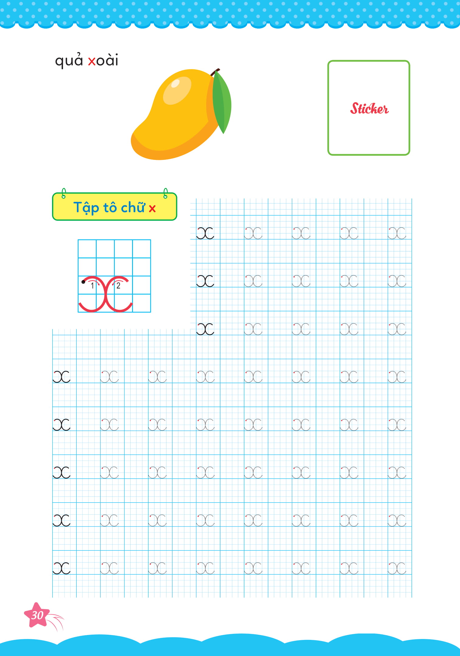 bộ cùng khủng long học nét cơ bản quyển 3 (chữ cái đầu tiên) bé gái