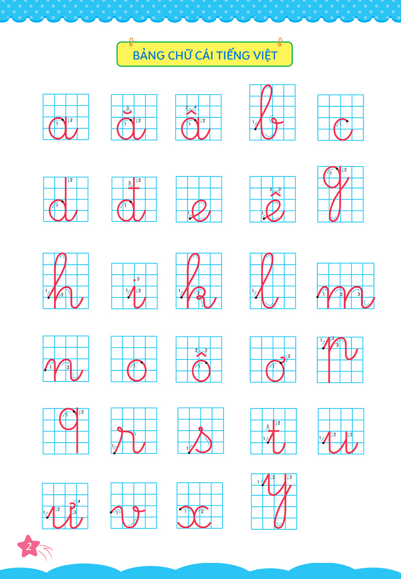 bộ cùng khủng long học nét cơ bản quyển 3 (chữ cái đầu tiên) bé trai