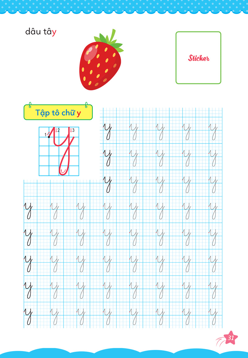 bộ cùng khủng long học nét cơ bản quyển 3 (chữ cái đầu tiên) bé trai