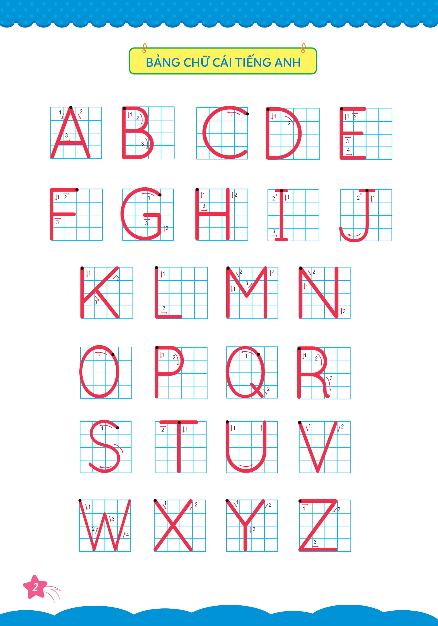 bộ cùng khủng long tập viết chữ cơ bản - chữ cái tiếng anh viết hoa - quyển 4 (sticker bé gái)