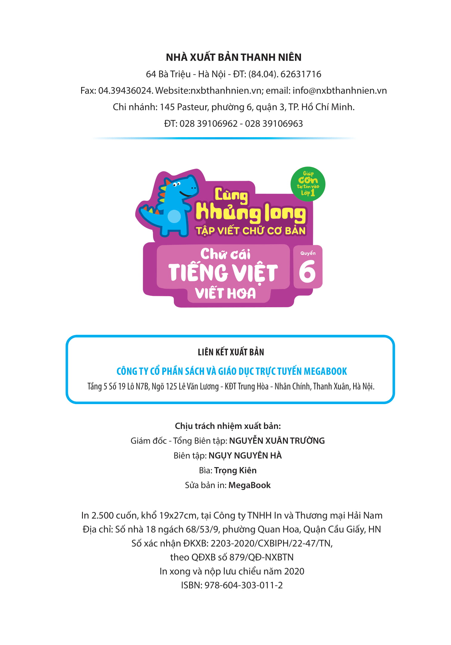 bộ cùng khủng long tập viết chữ cơ bản - chữ cái tiếng việt viết hoa - quyển 6 (sticker bé gái)