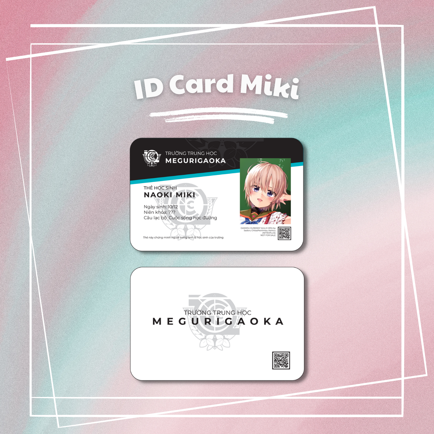 bộ cuộc sống học đường - tập 4 - tặng kèm id card