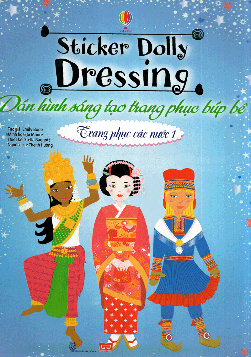 bộ dán hình sáng tạo trang phục búp bê - trang phục các nước 1