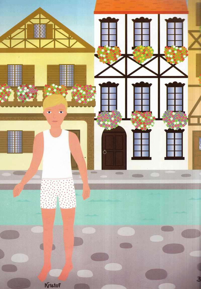 bộ dán hình sáng tạo trang phục búp bê - trang phục các nước 1