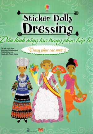 bộ dán hình sáng tạo trang phục búp bê - trang phục các nước 2