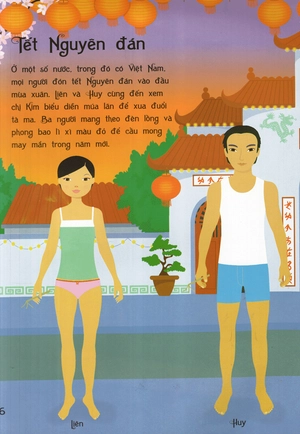 bộ dán hình sáng tạo trang phục búp bê - trang phục các nước 2