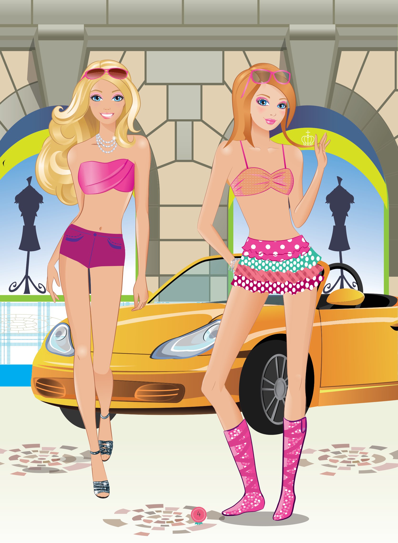 bộ dán hình thiết kế thời trang công chúa - tập 1