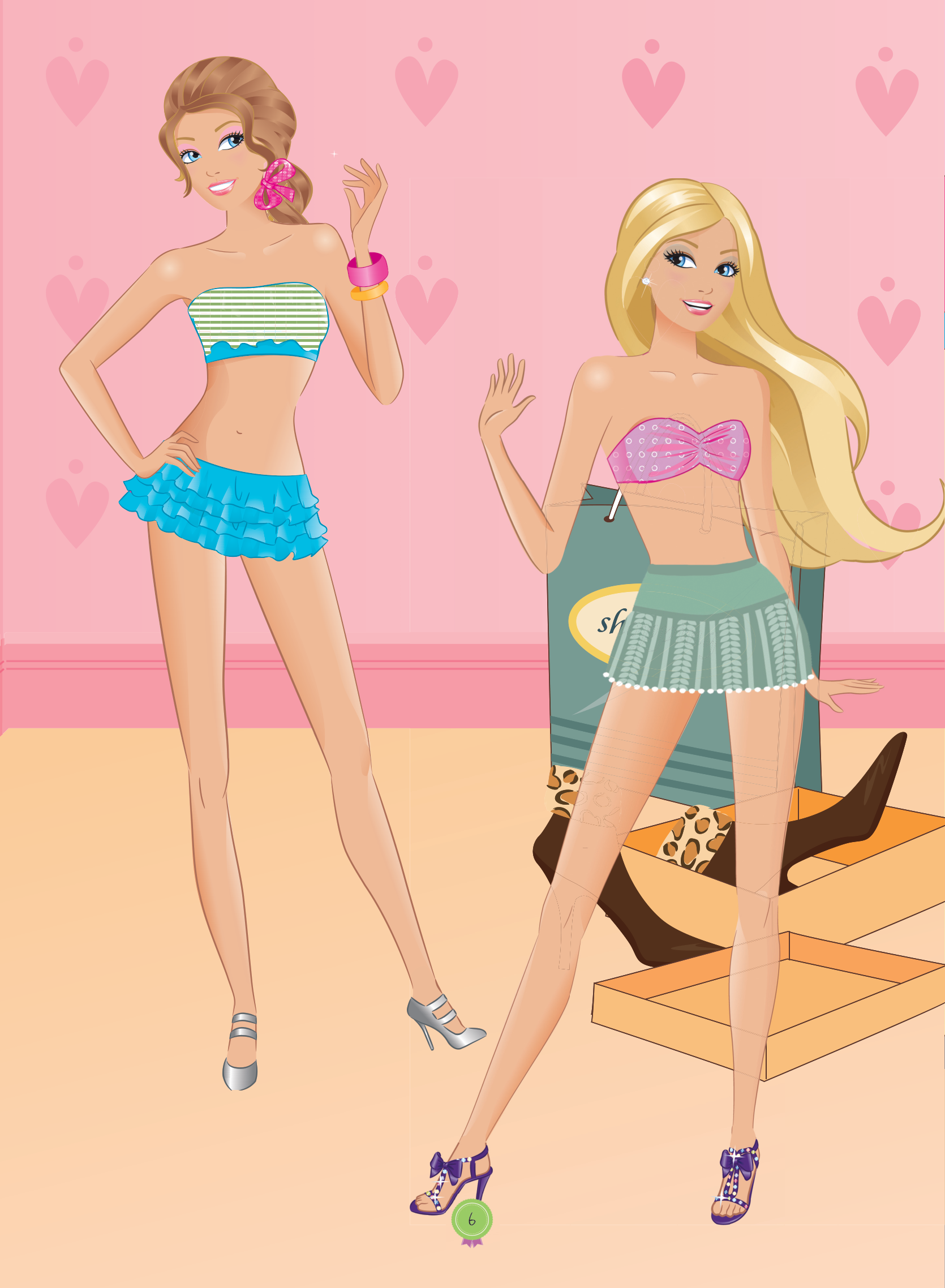 bộ dán hình thiết kế thời trang công chúa - tập 2