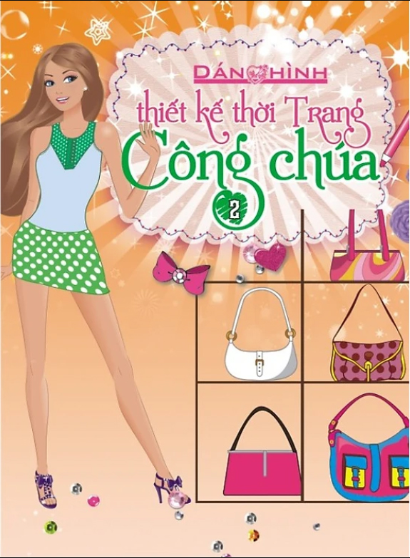bộ dán hình thiết kế thời trang công chúa - tập 2