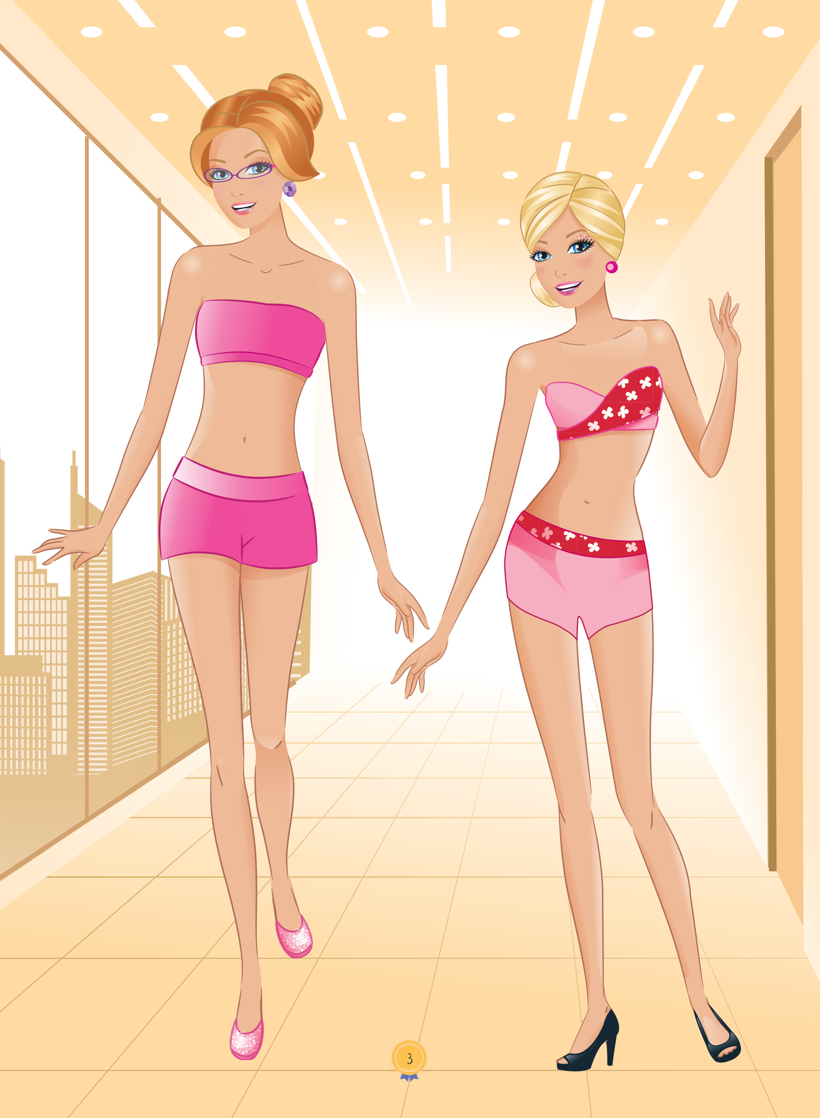 bộ dán hình thiết kế thời trang công chúa - tập 3