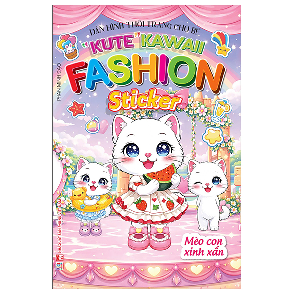Bộ Dán Hình Thời Trang Cho Bé - "Kute" Kawaii Fashion Sticker - Thỏ Con Dễ Thương - Ảnh 2
