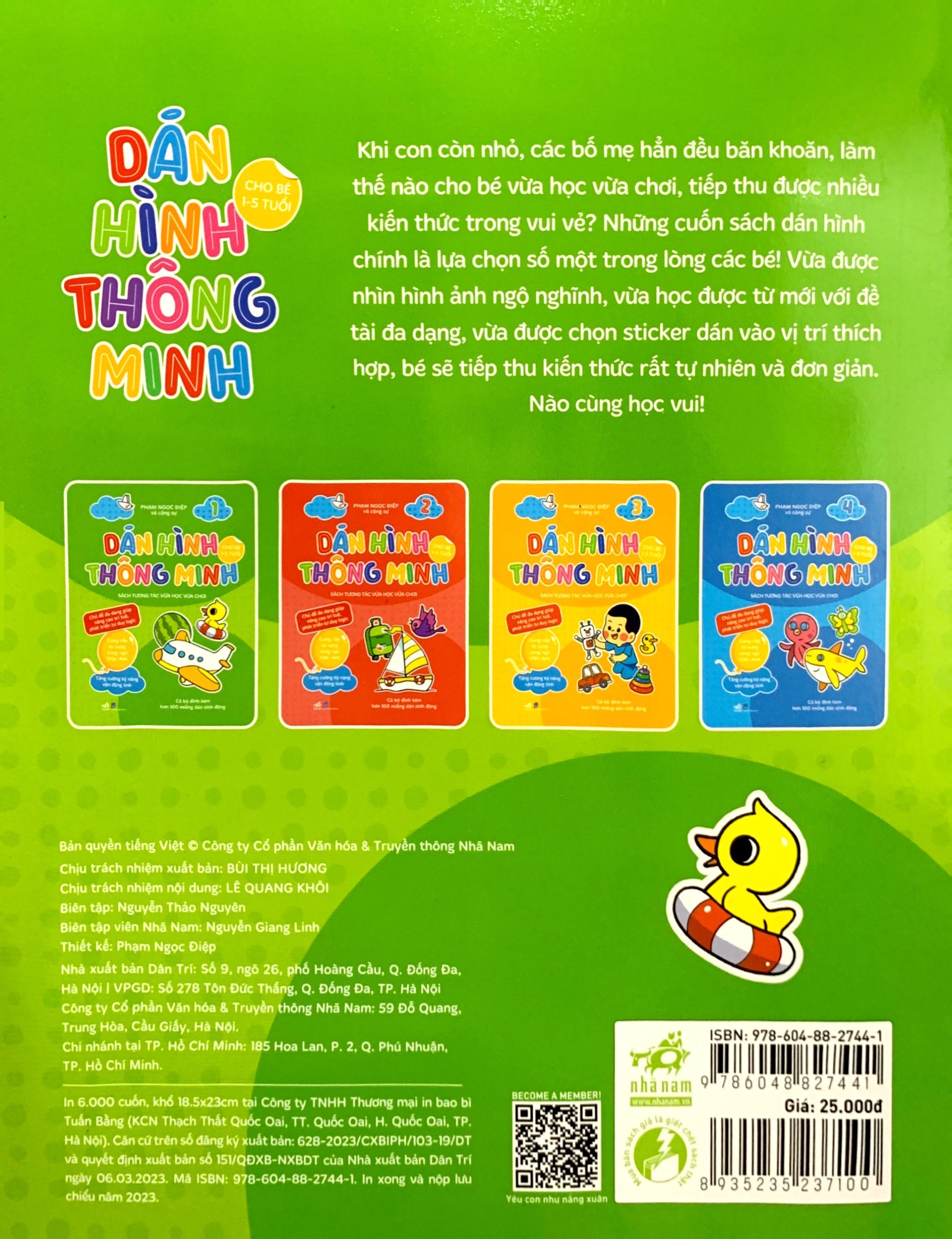 bộ dán hình thông minh - sách tương tác vừa học vừa chơi - tập 1 (dành cho bé 1-5 tuổi)