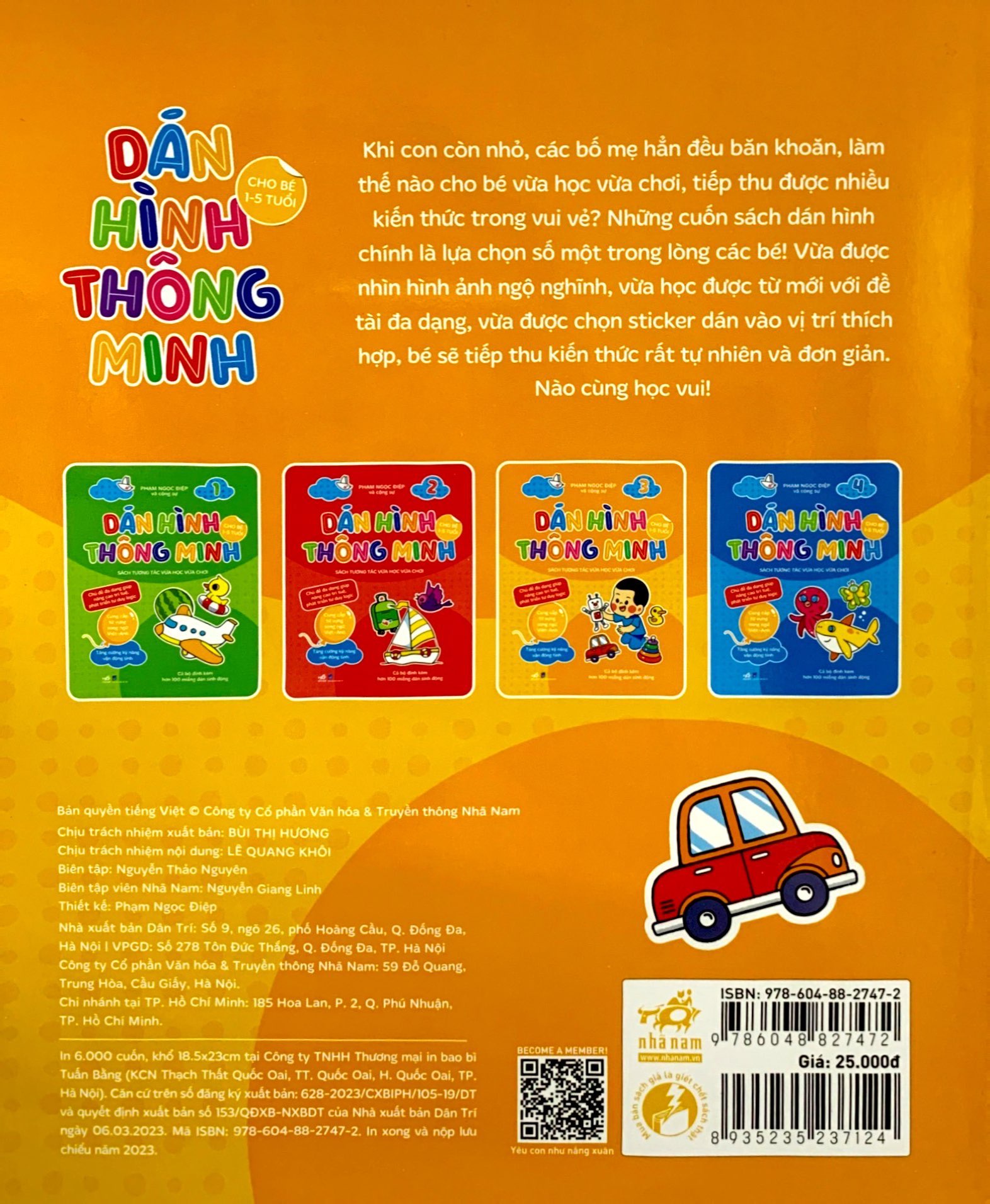 bộ dán hình thông minh - sách tương tác vừa học vừa chơi - tập 3 (dành cho bé 1-5 tuổi)