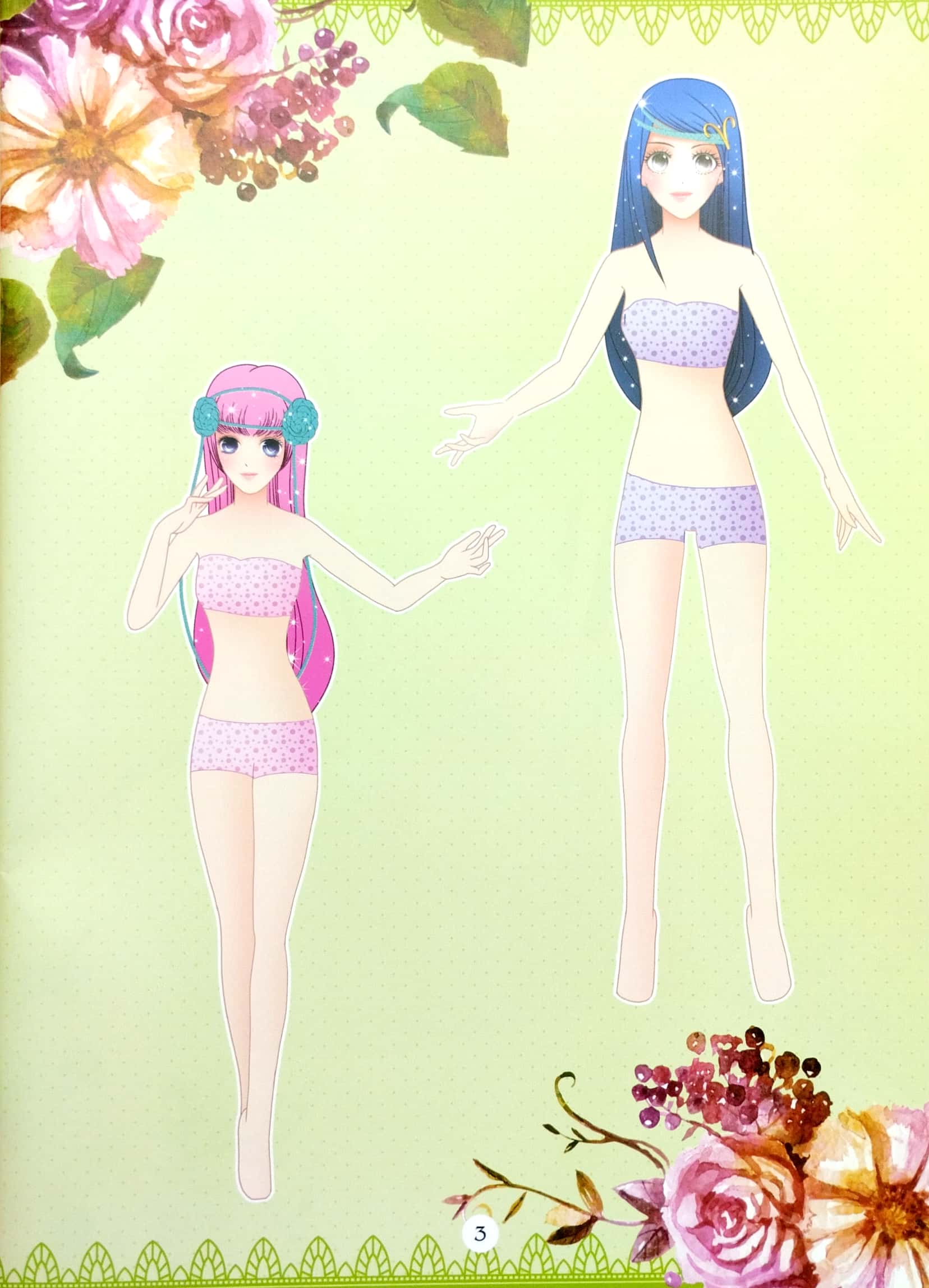 bộ dán hình trang phục công chúa 2 - công chúa duyên dáng