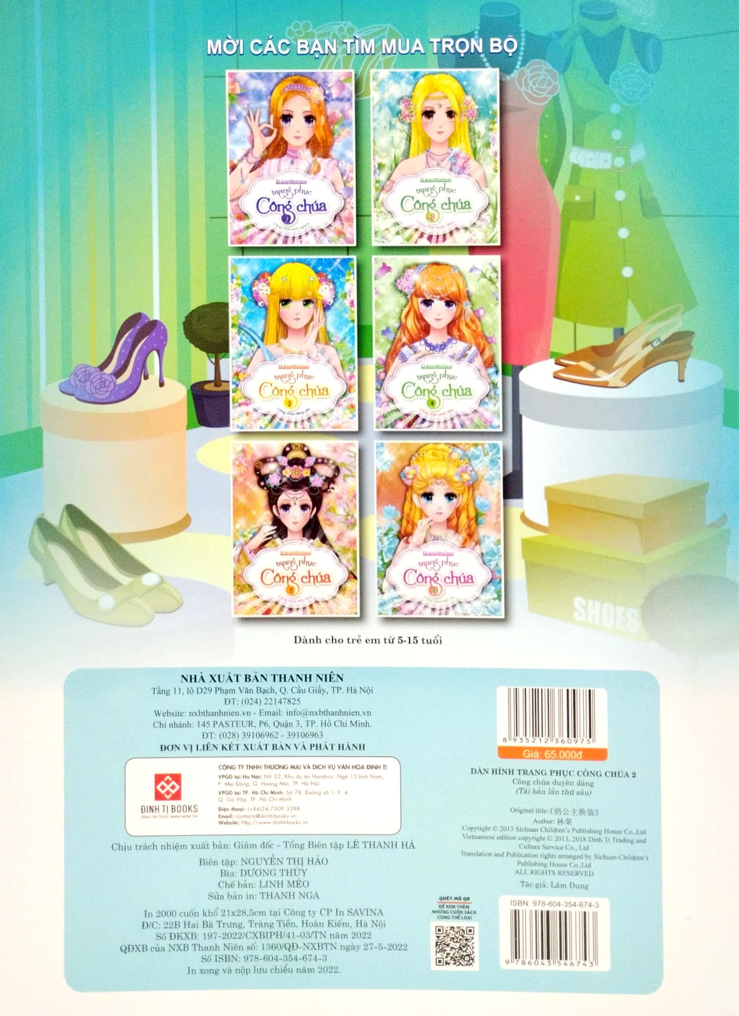 bộ dán hình trang phục công chúa 2 - công chúa duyên dáng