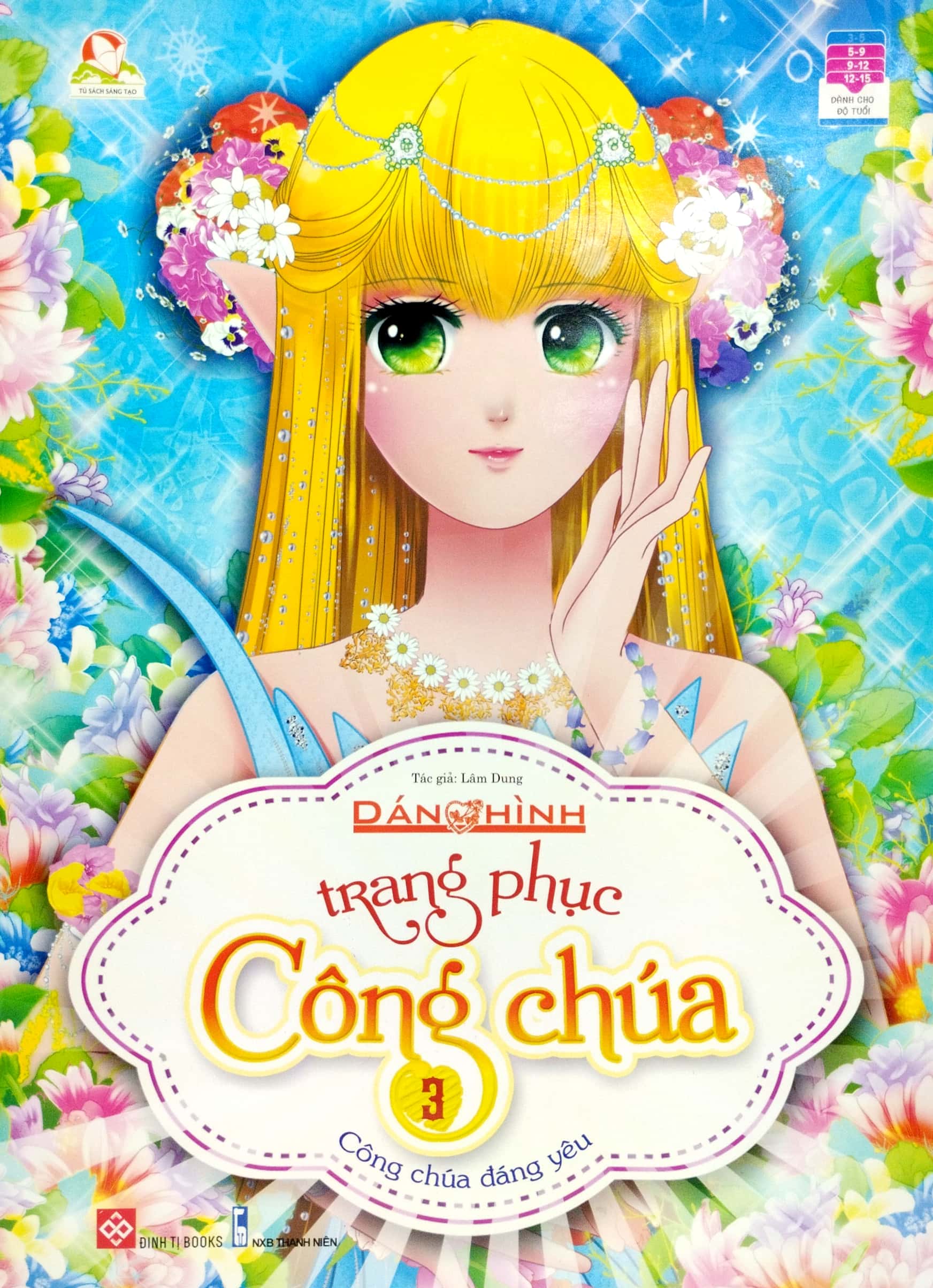 bộ dán hình trang phục công chúa 3 - công chúa đáng yêu