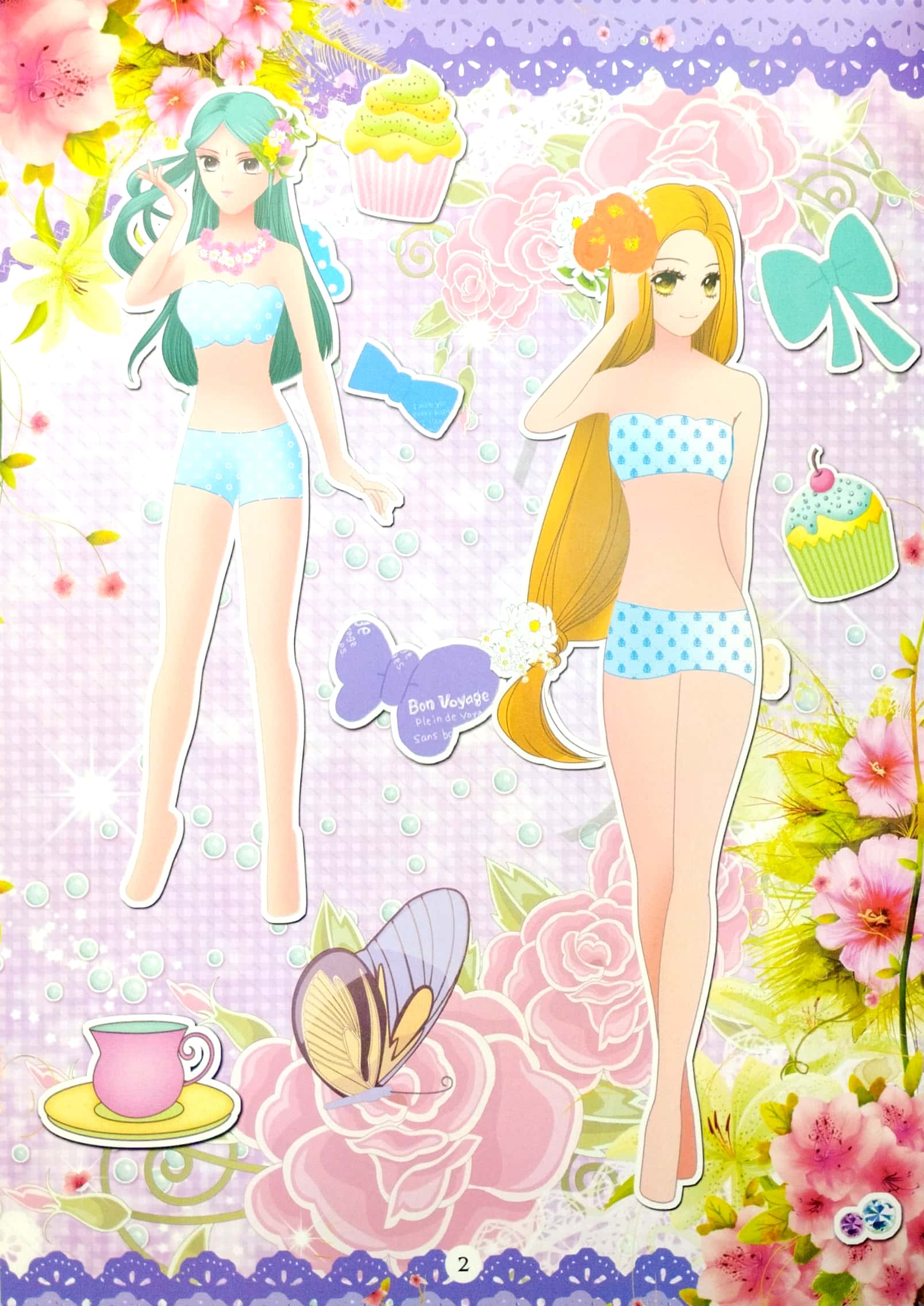 bộ dán hình trang phục công chúa 3 - công chúa đáng yêu