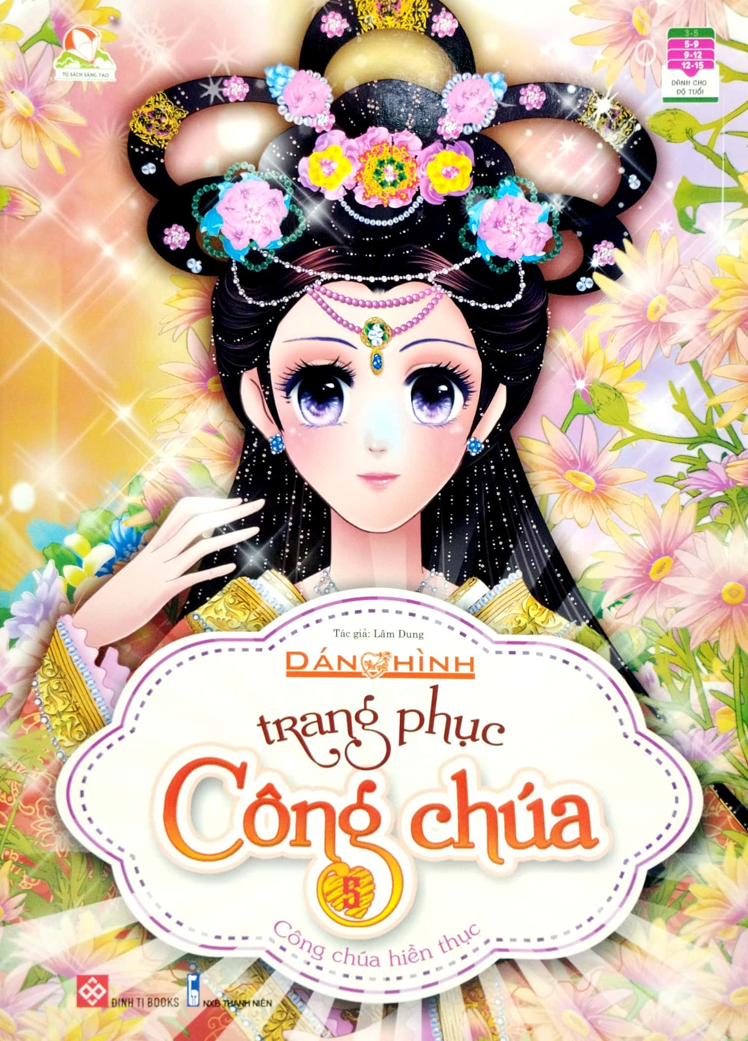 bộ dán hình trang phục công chúa 5 - công chúa hiền thục