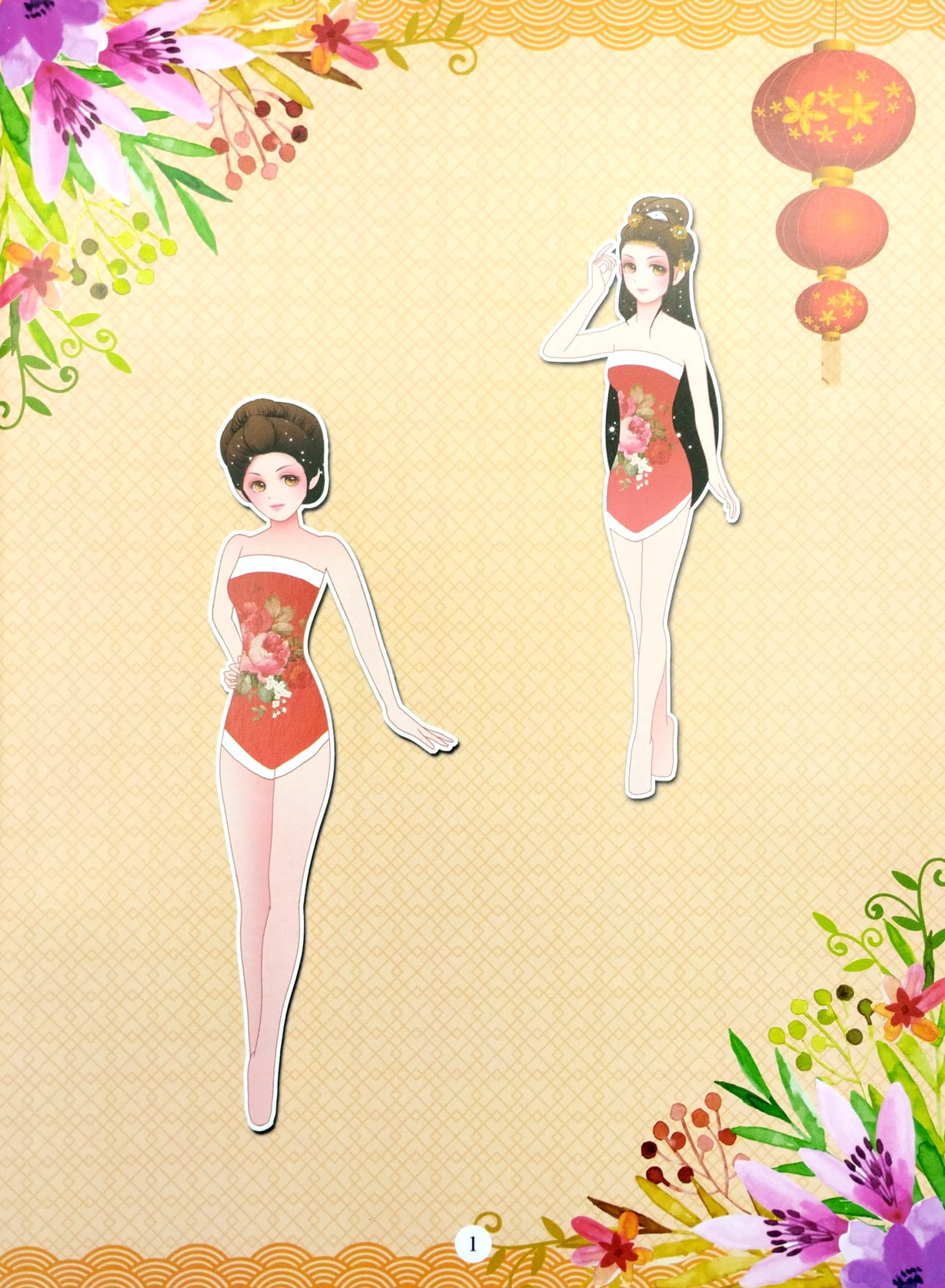 bộ dán hình trang phục công chúa 5 - công chúa hiền thục