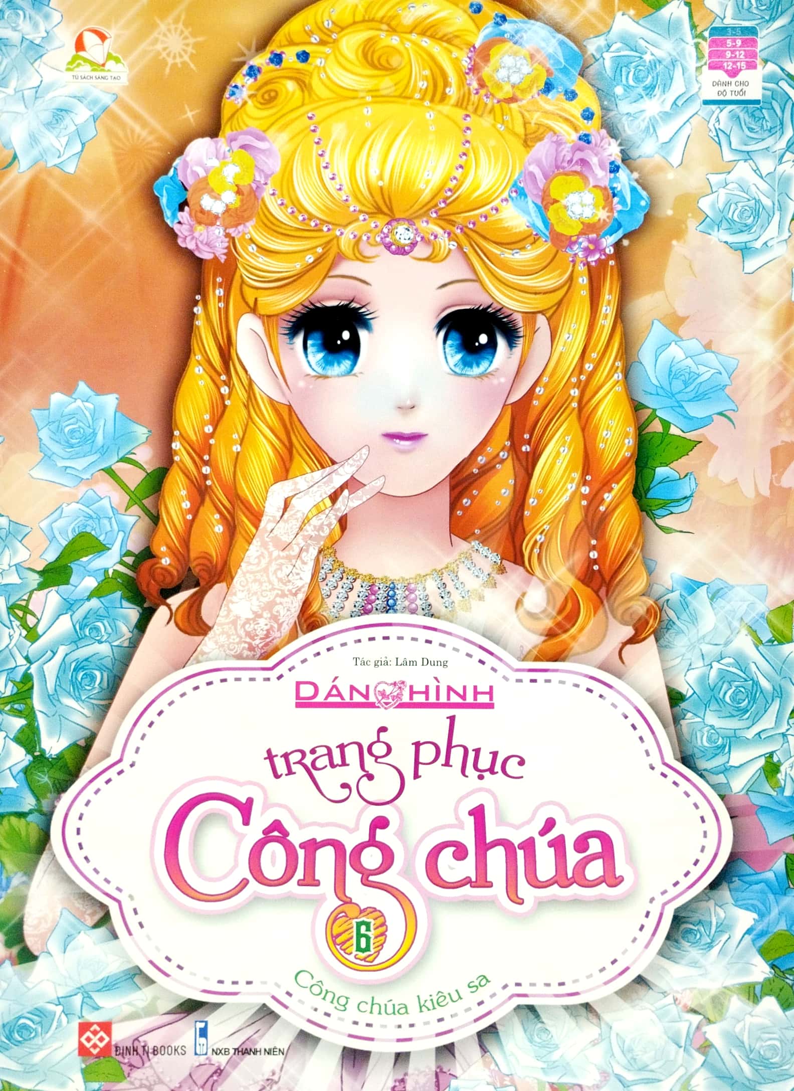 bộ dán hình trang phục công chúa 6 - công chúa kiêu sa