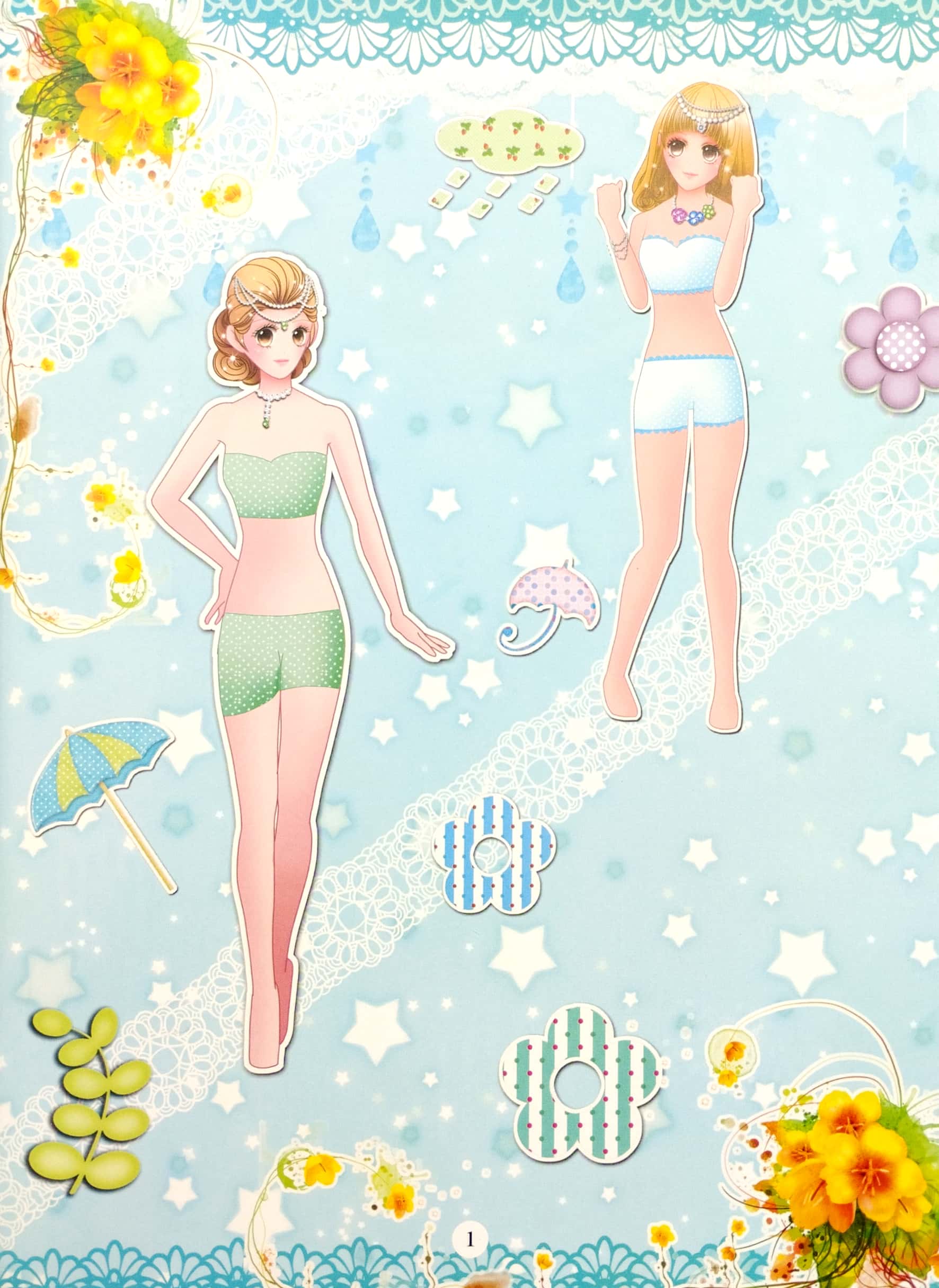 bộ dán hình trang phục công chúa 6 - công chúa kiêu sa