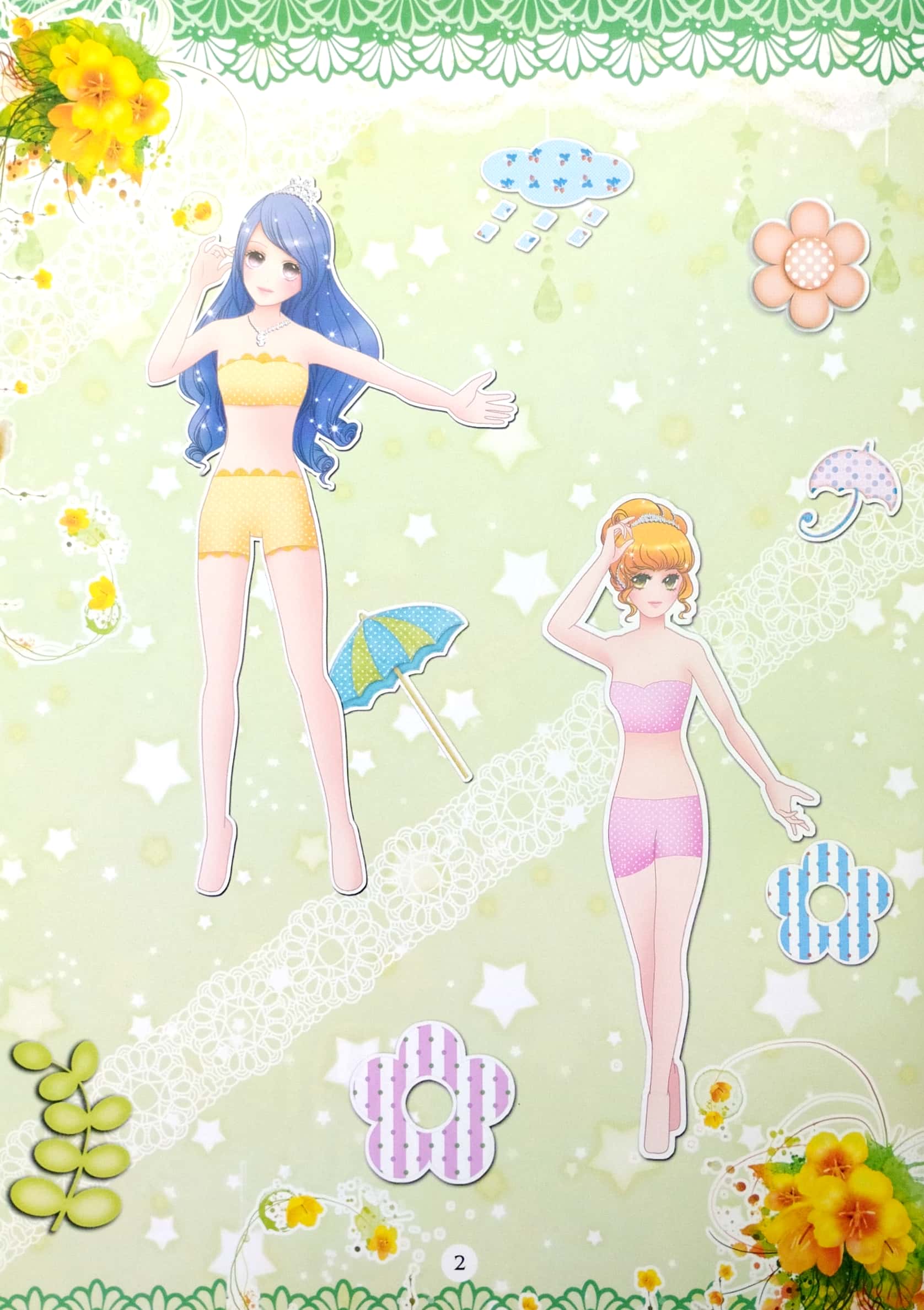 bộ dán hình trang phục công chúa 6 - công chúa kiêu sa