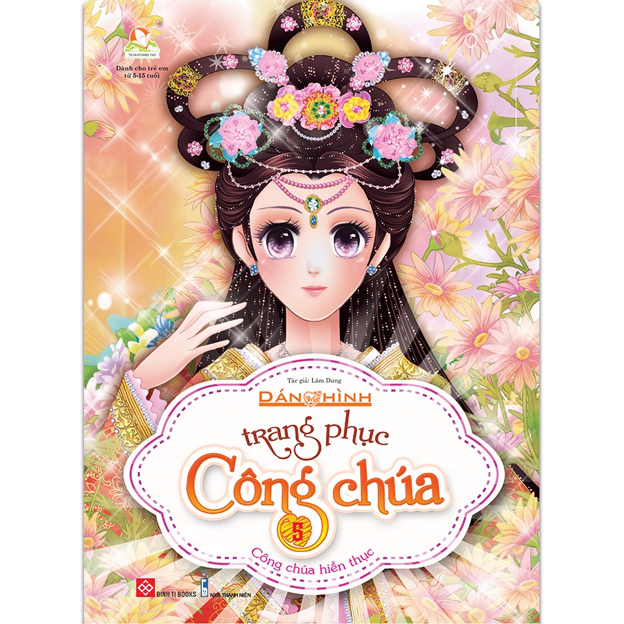 bộ dán hình trang phục công chúa - tập 5 - công chúa hiền thục