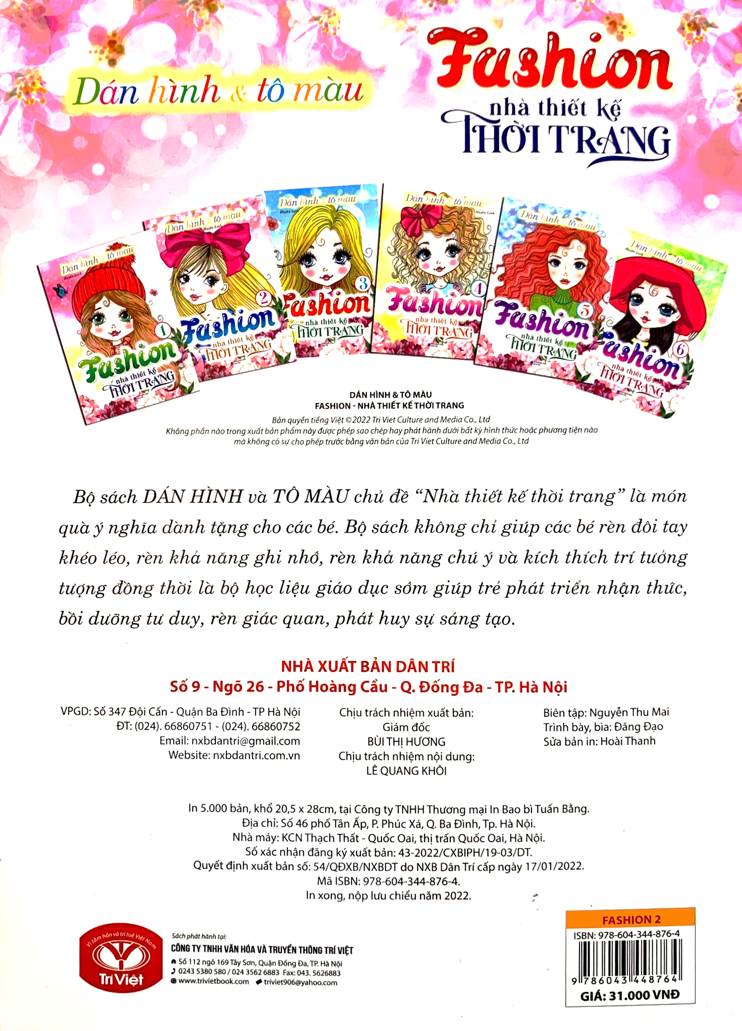 bộ dán hình và tô màu - fashion nhà thiết kế thời trang 2