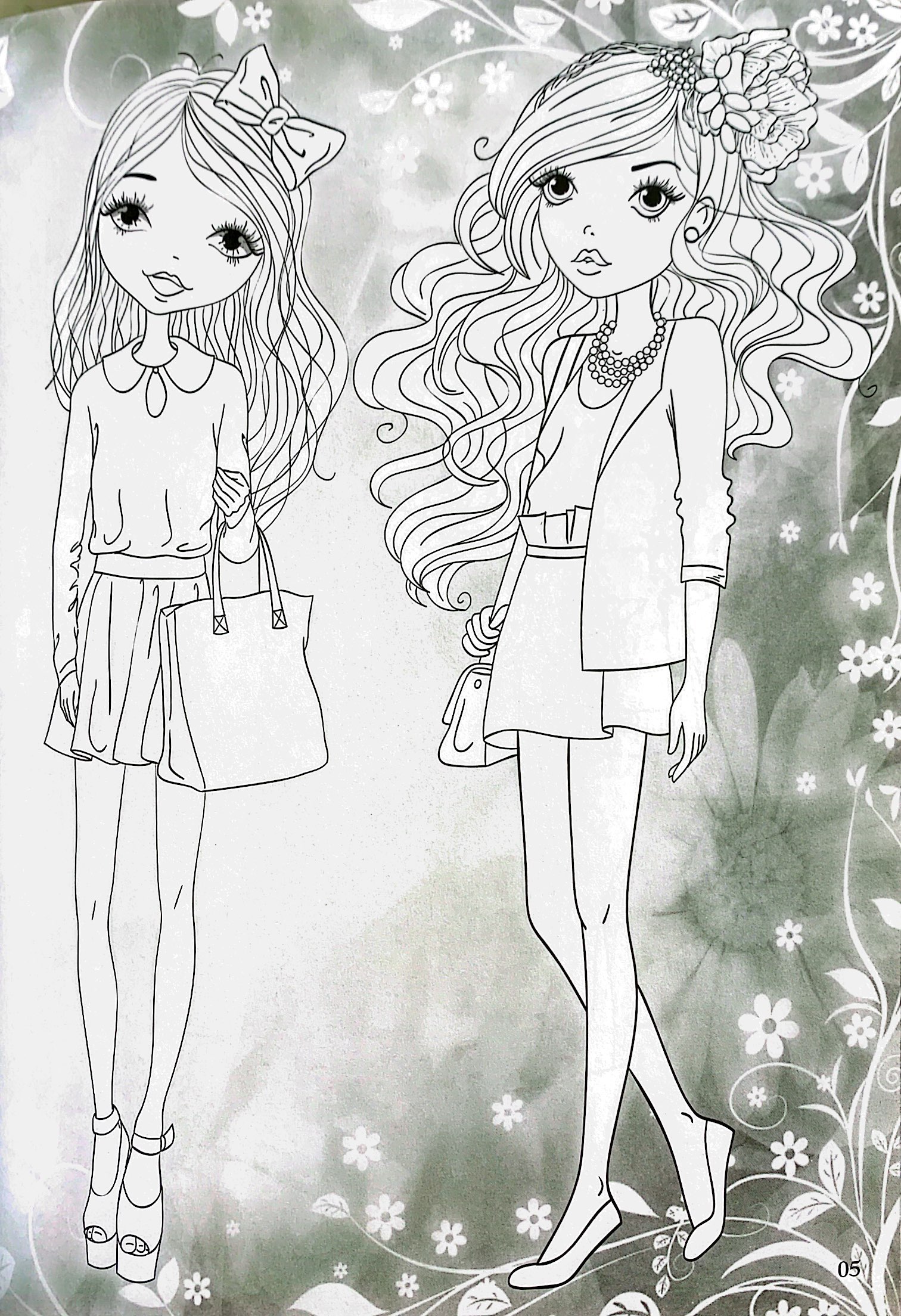 bộ dán hình và tô màu - fashion nhà thiết kế thời trang 3