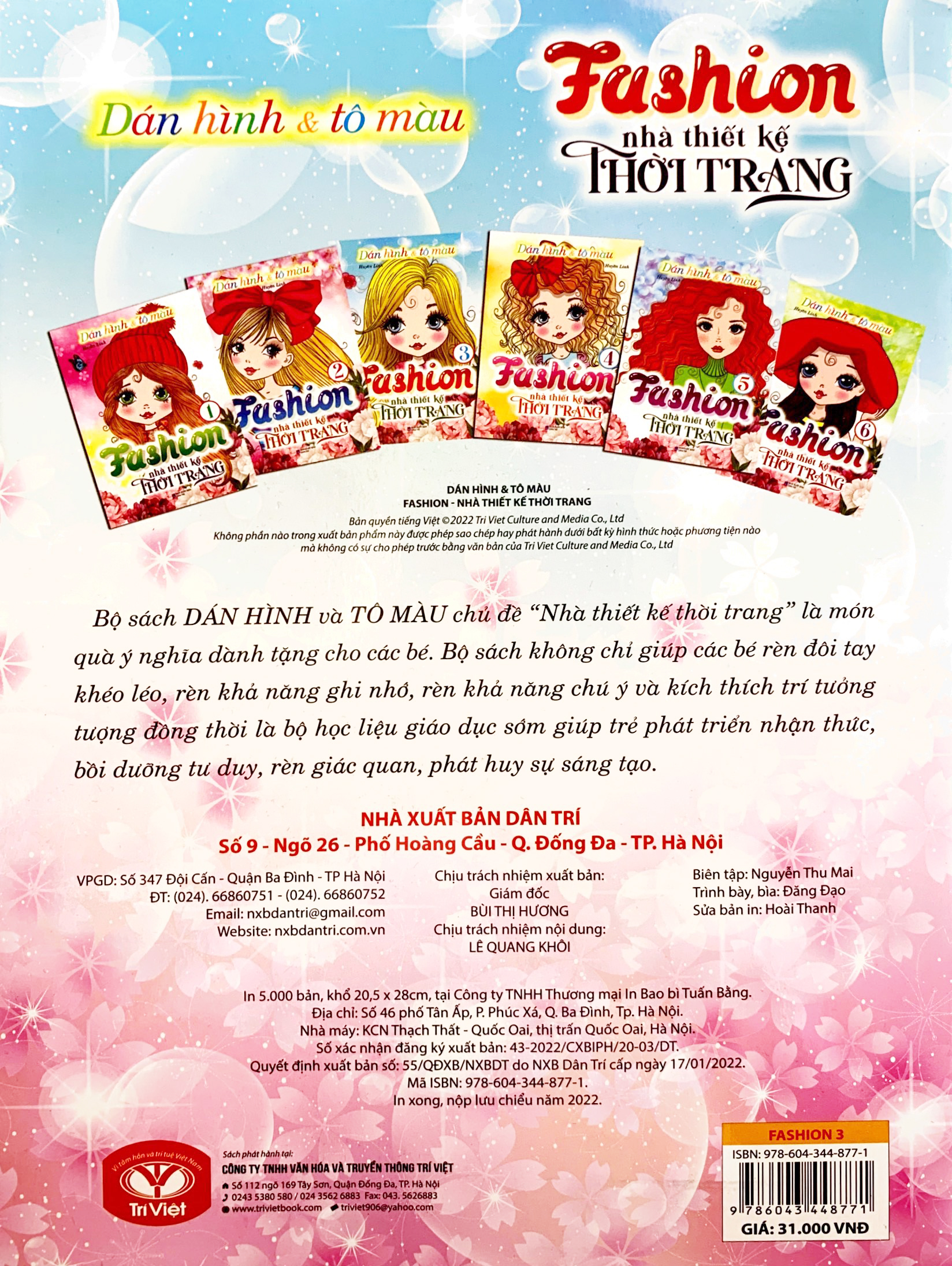 bộ dán hình và tô màu - fashion nhà thiết kế thời trang 3