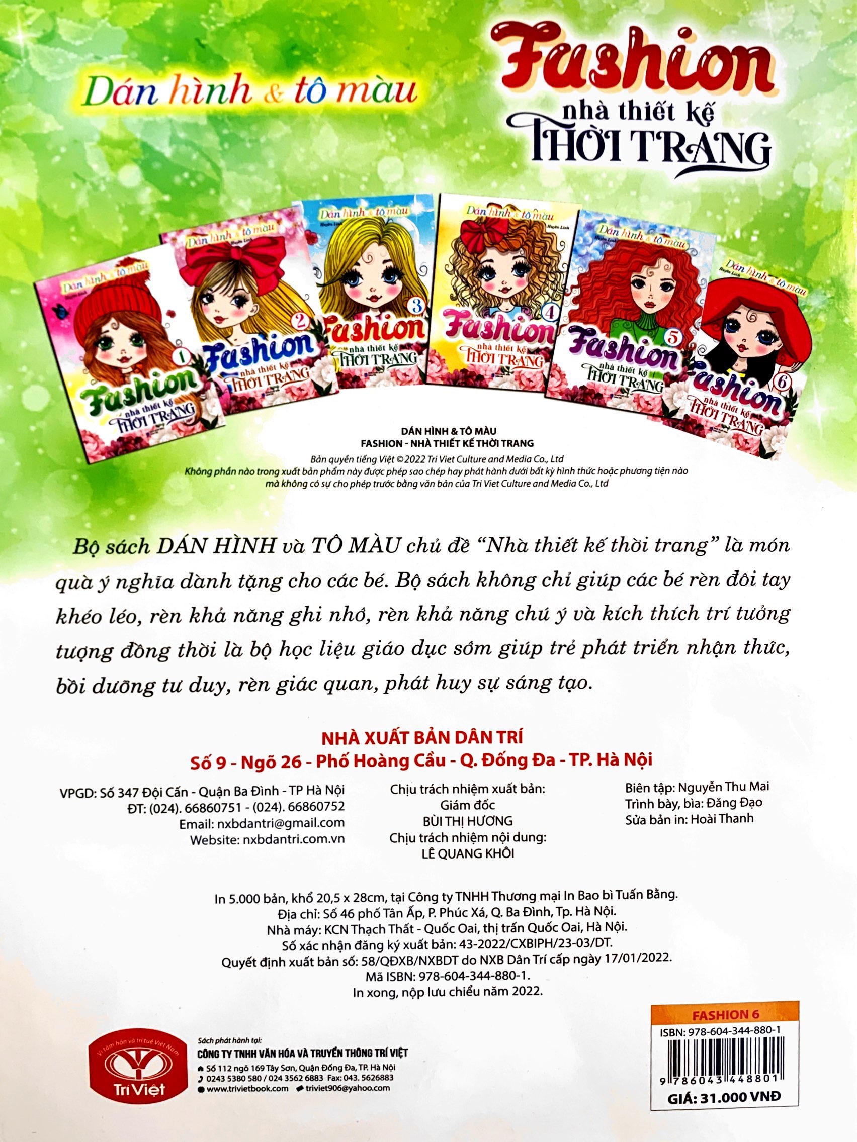 bộ dán hình và tô màu - fashion nhà thiết kế thời trang 6