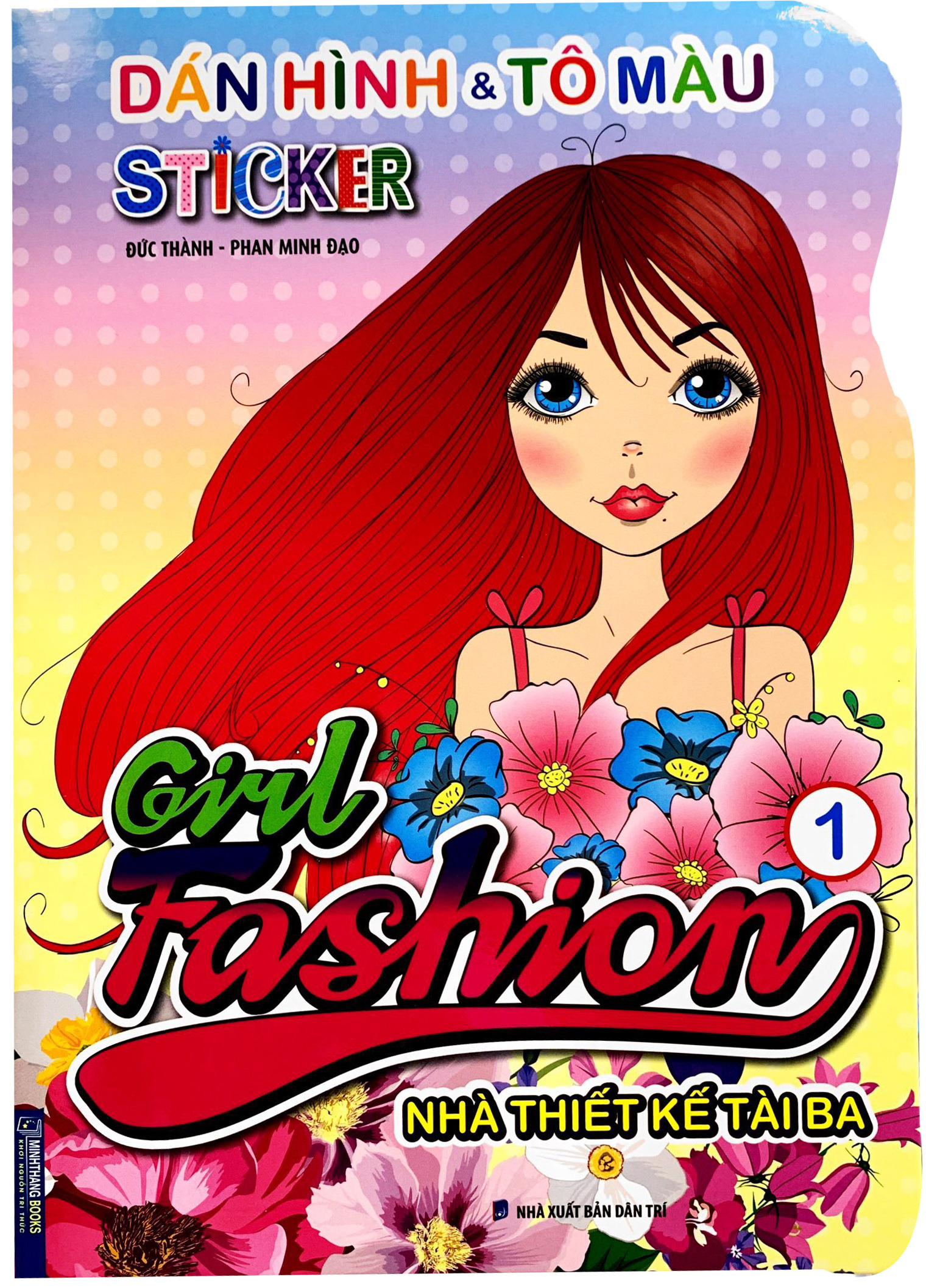 bộ dán hình và tô màu sticker - girl fashion - nhà thiết kế tài ba - tập 1