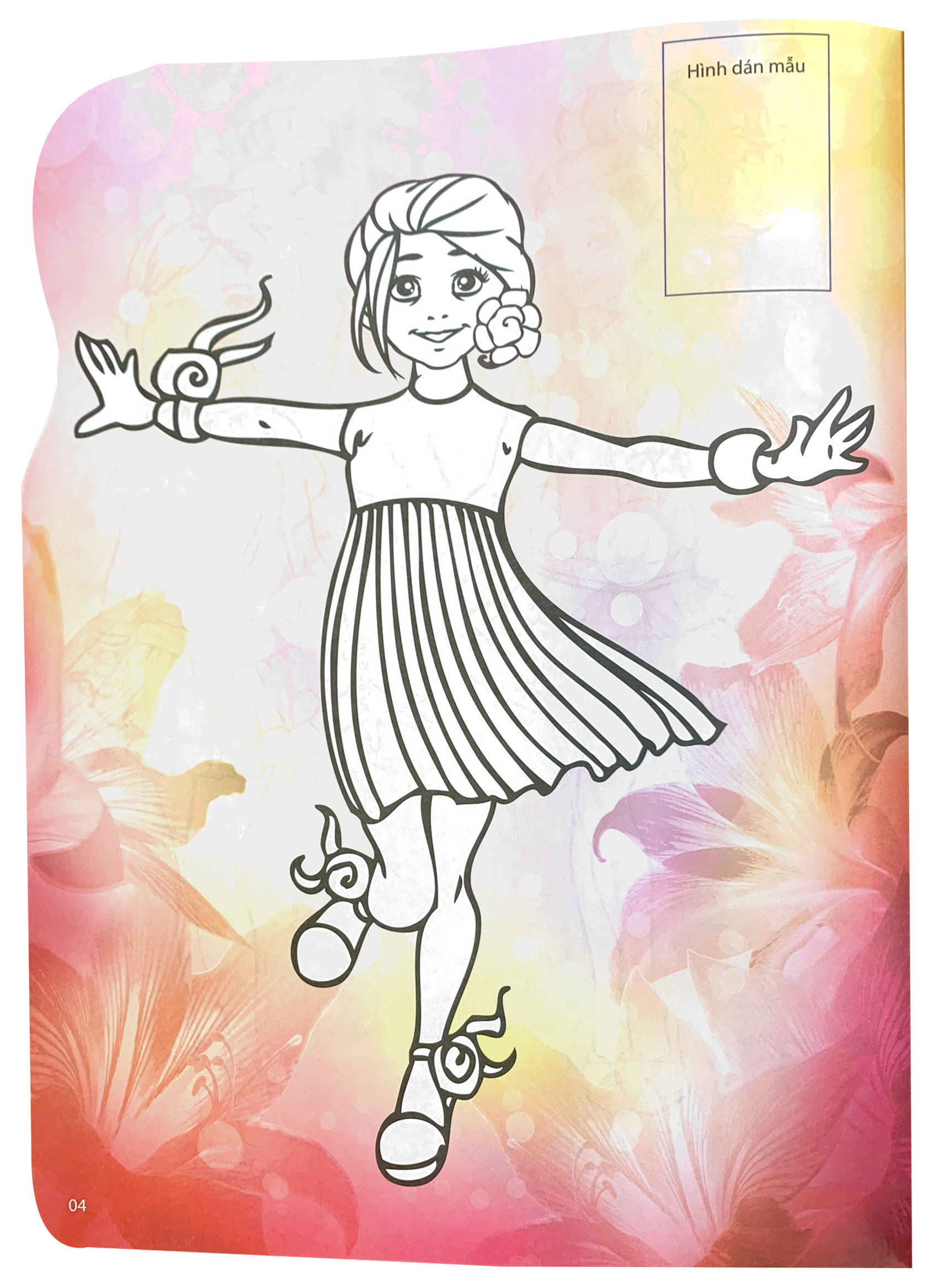 bộ dán hình và tô màu sticker - girl fashion - nhà thiết kế tài ba - tập 1