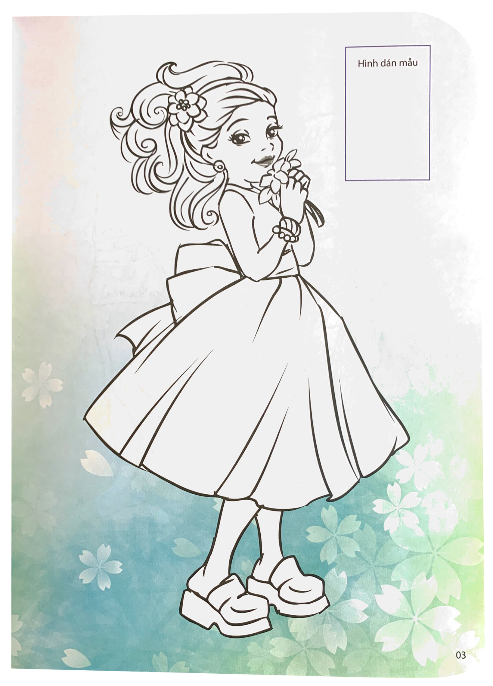 bộ dán hình và tô màu sticker - girl fashion - nhà thiết kế tài ba - tập 2