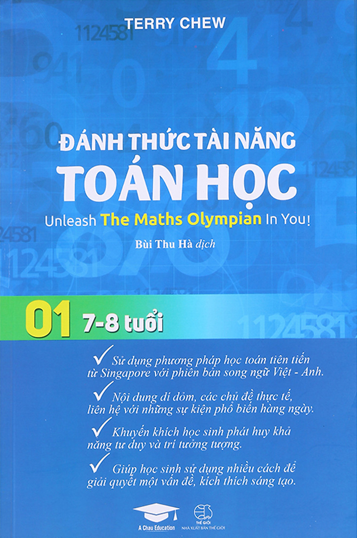 bộ đánh thức tài năng toán học - unleash the maths olympian in you! tập 1 (7-8 tuổi) (tái bản 2023)