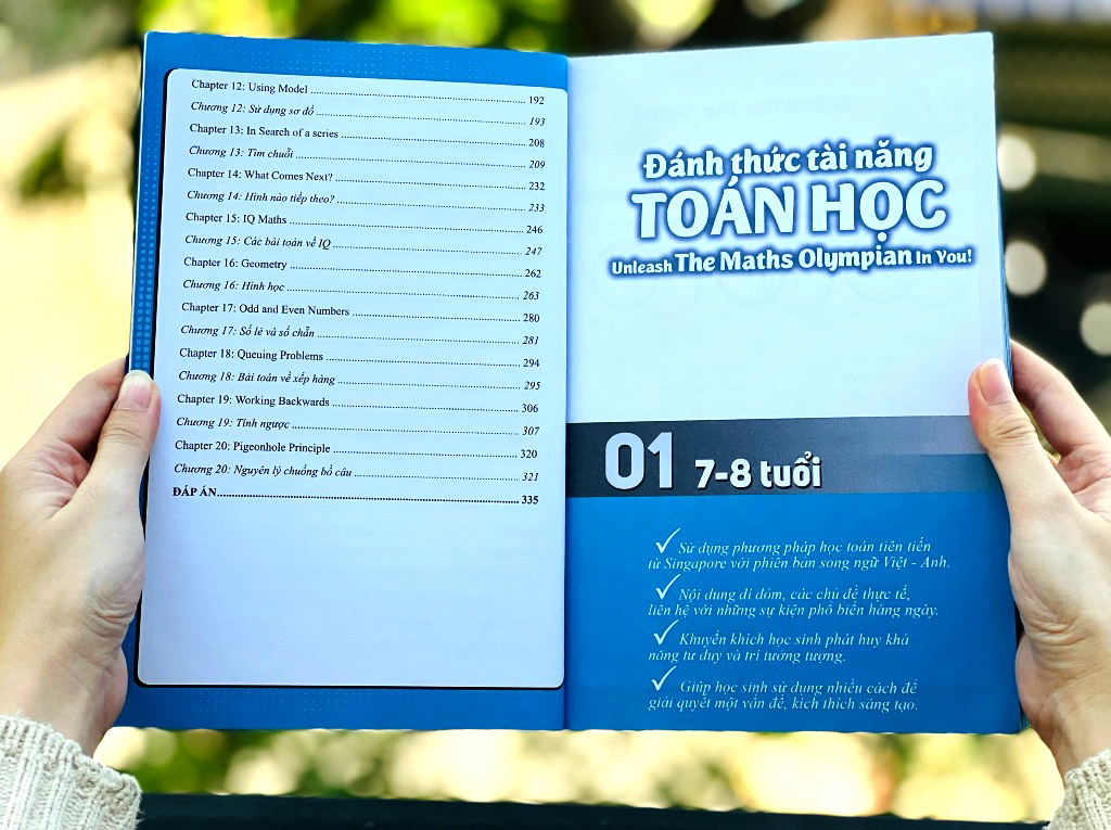 bộ đánh thức tài năng toán học - unleash the maths olympian in you! tập 1 (7-8 tuổi) (tái bản 2023)