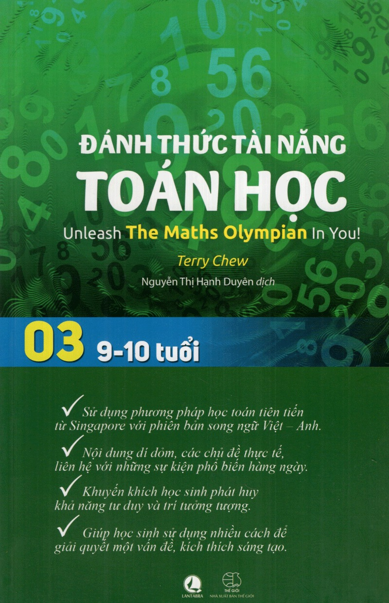 bộ đánh thức tài năng toán học - unleash the maths olympian in you! - tập 3 (9-10 tuổi) (tái bản 2023)
